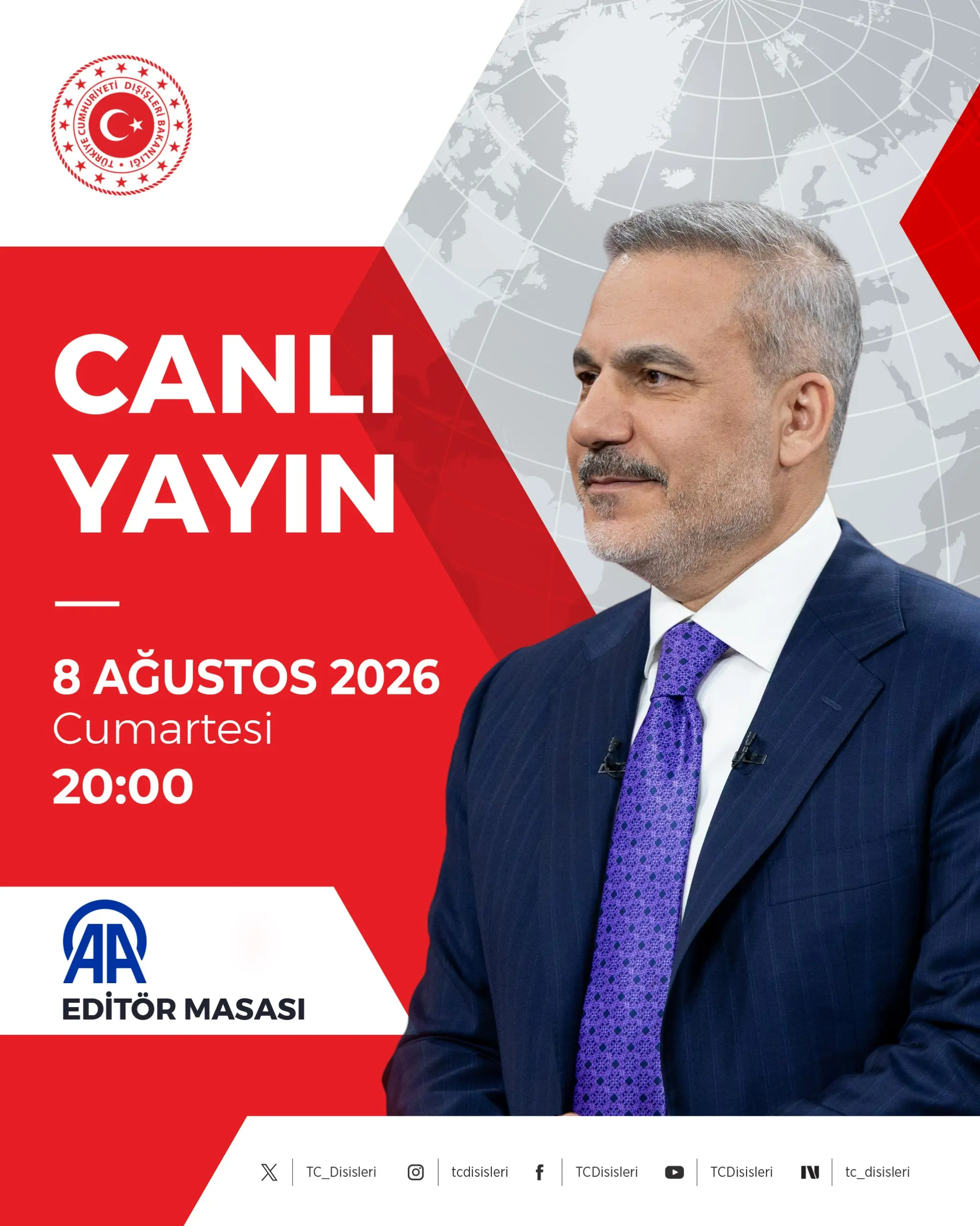 Hakan Fidan, 8 Ağustos'ta gündemi değerlendirecek