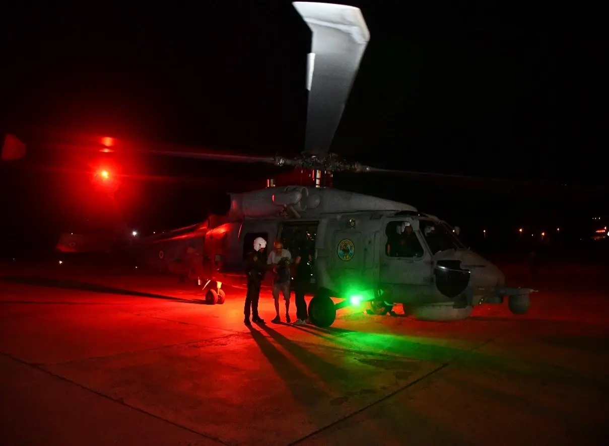 Helikopterle kalp krizi geçiren vatandaş kurtarıldı