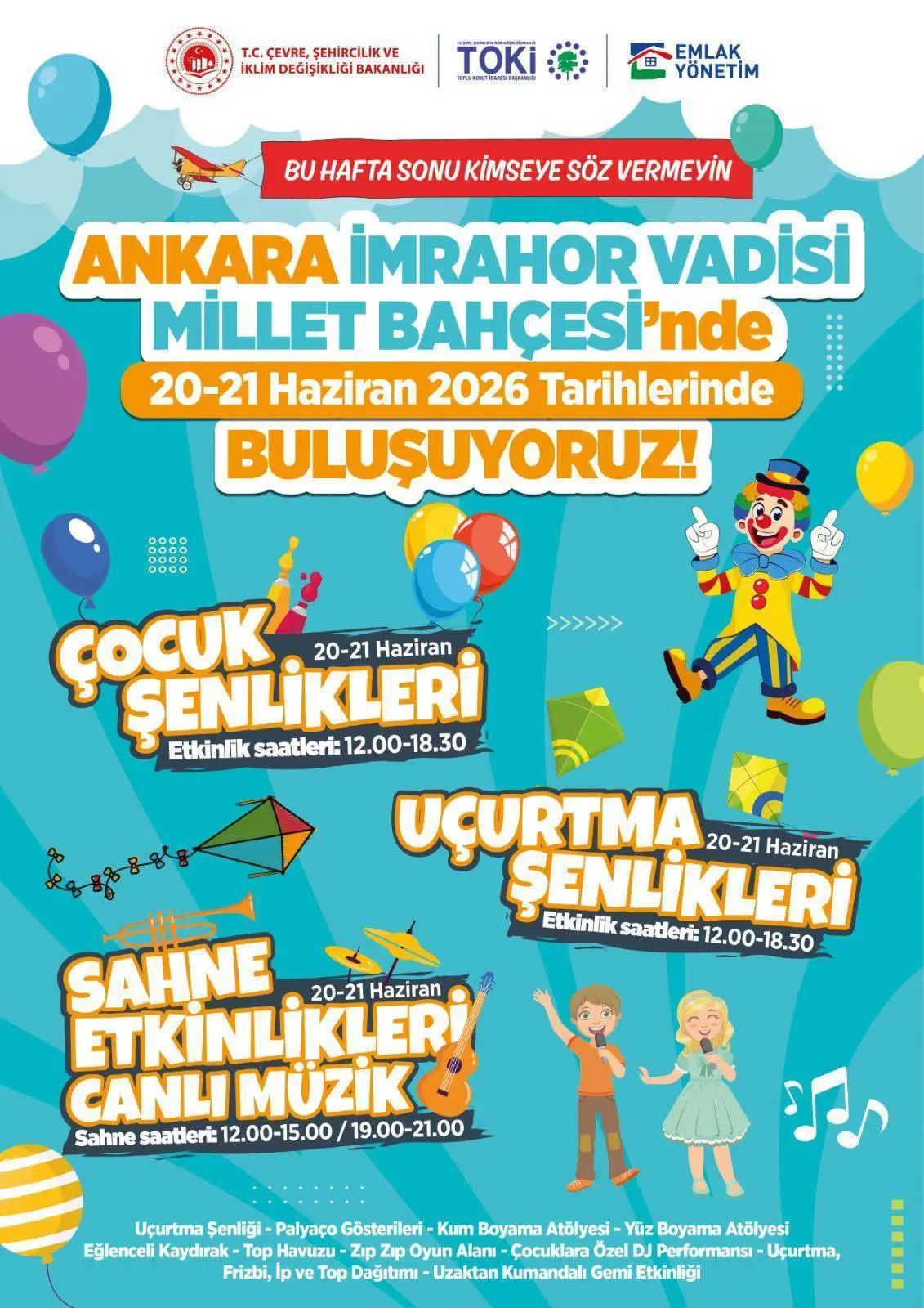 İmrahor Millet Bahçesi'nde Dopdolu Bir Hafta Sonu