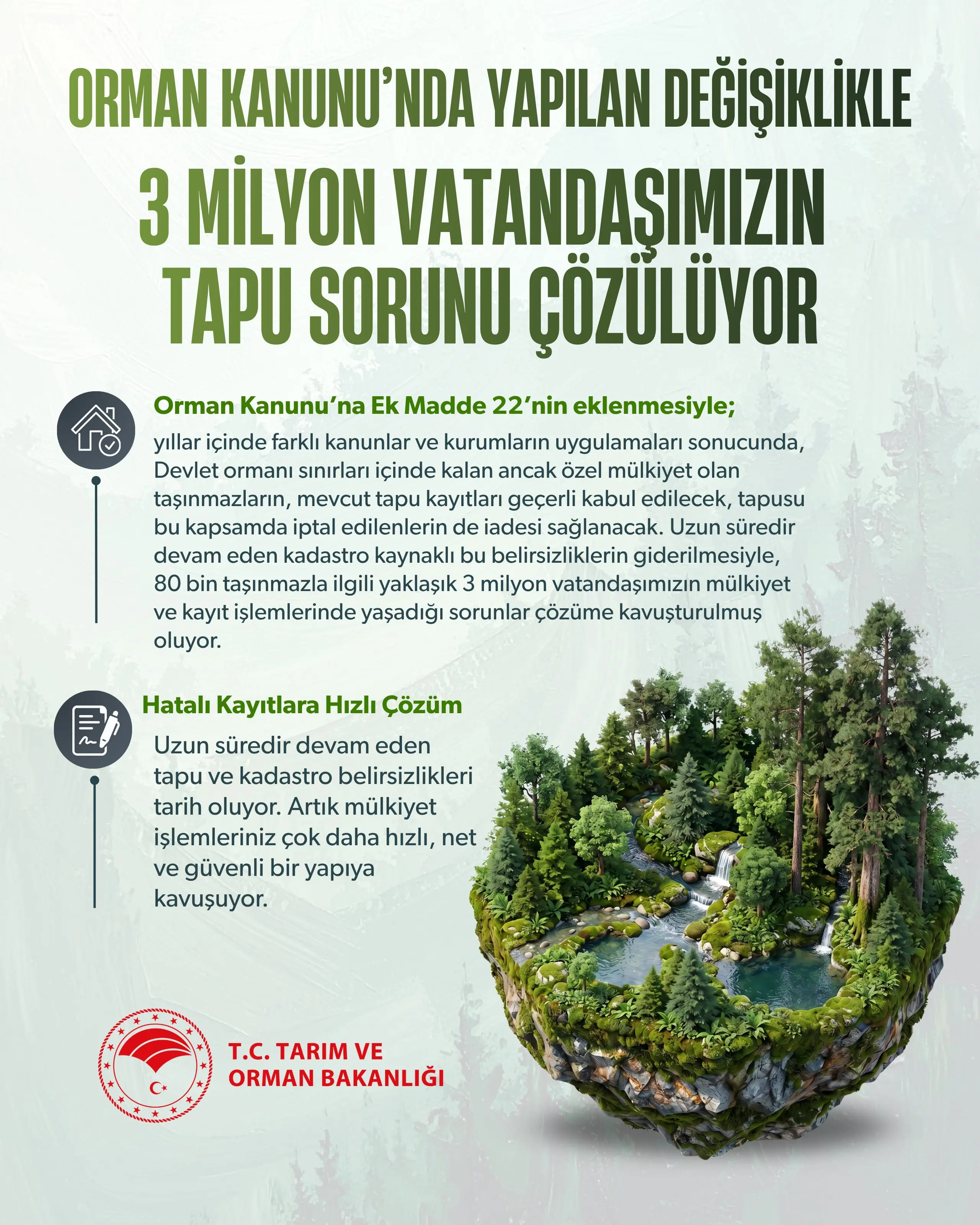 Devlet ormanı sınırlarında tapu belirsizliği gideriliyor