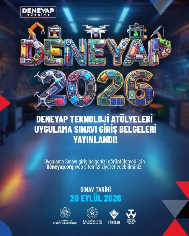 DENEYAP Sınav Giriş Belgeleri Yayınlandı