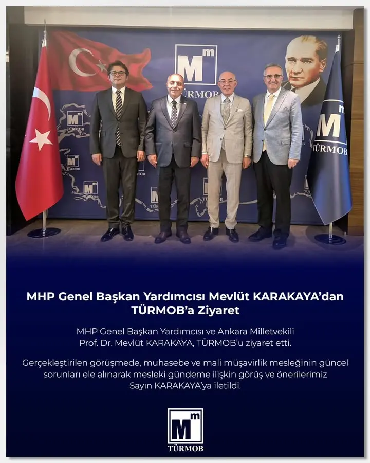 MHP Genel Başkan Yardımcısı TÜRMOB'u Ziyaret Etti