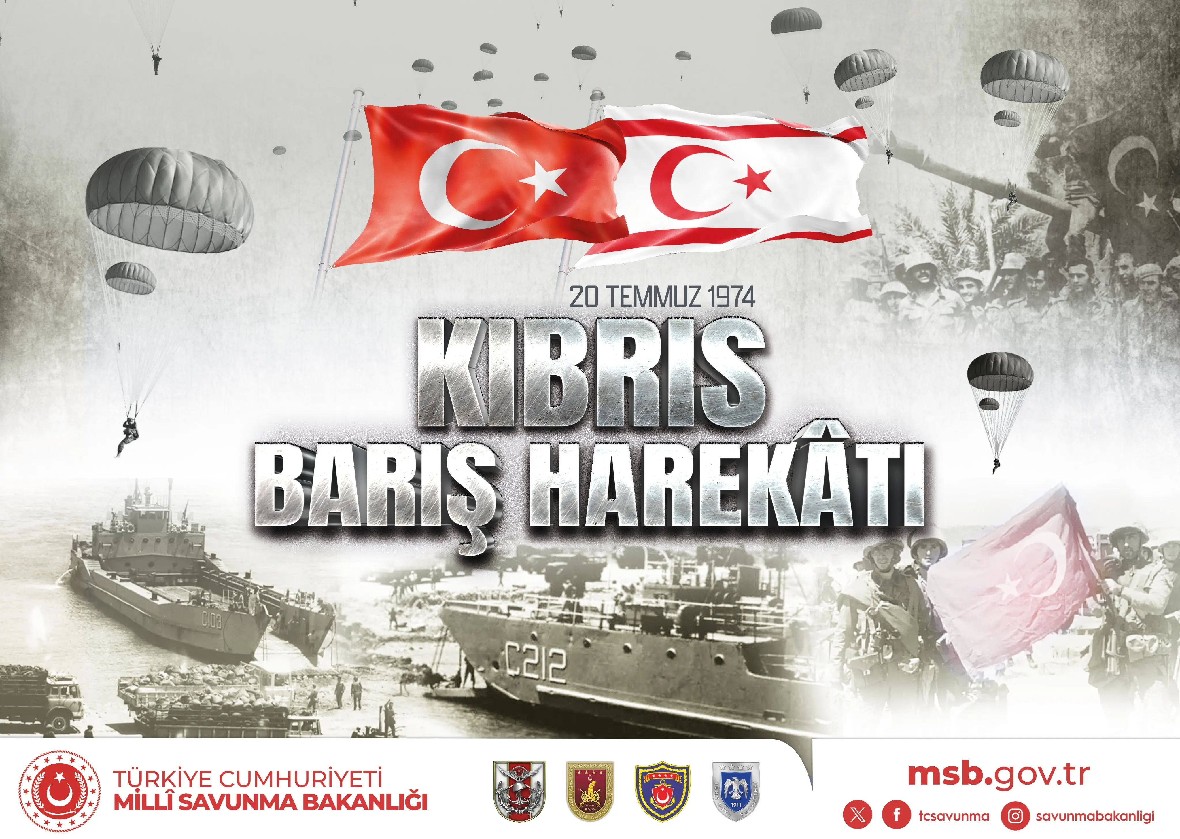 Kıbrıs Barış Harekatı'nın 52. Yıldönümü Anması
