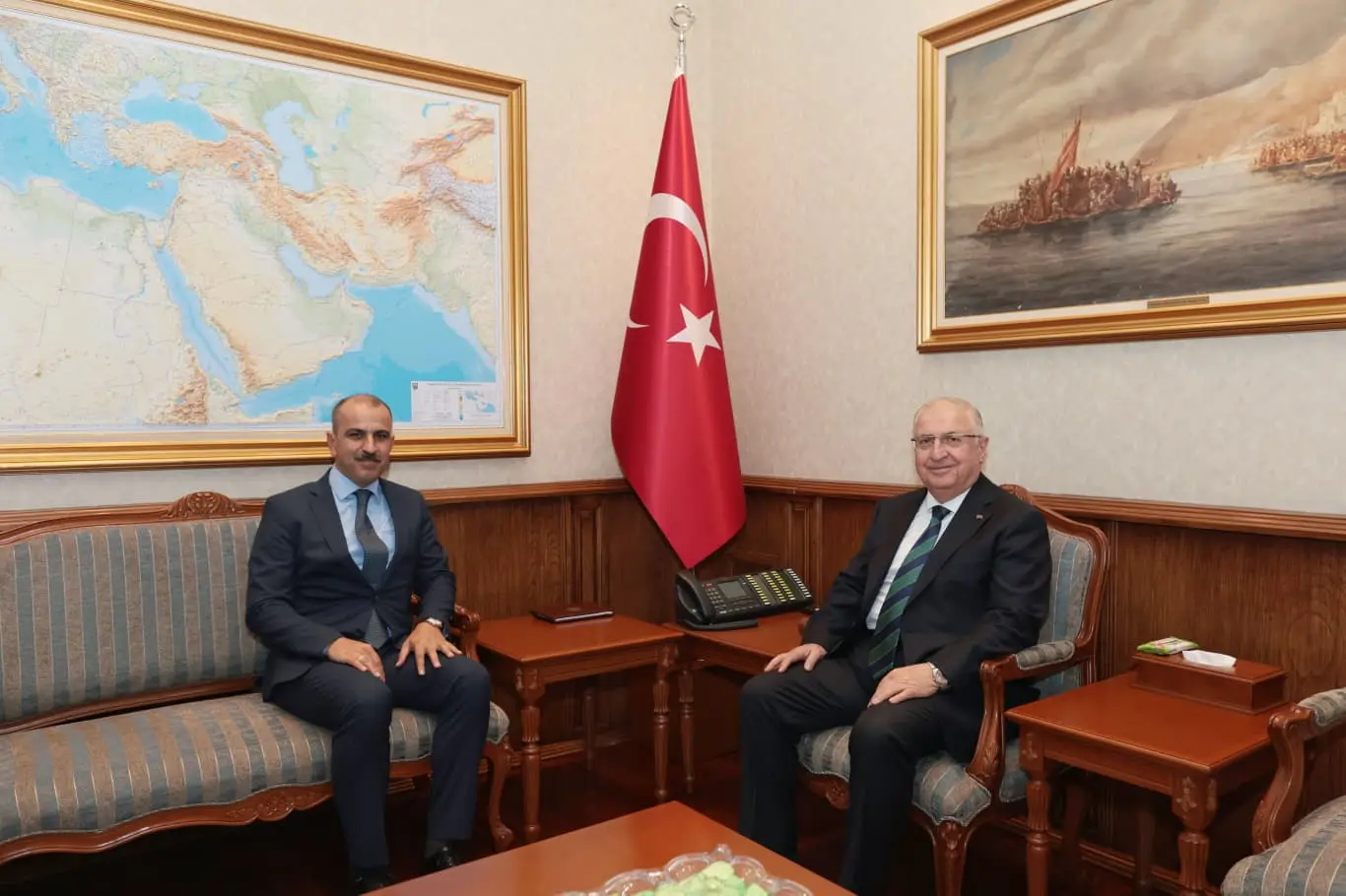 Yaşar Güler, Katar Büyükelçisi'ni kabul etti