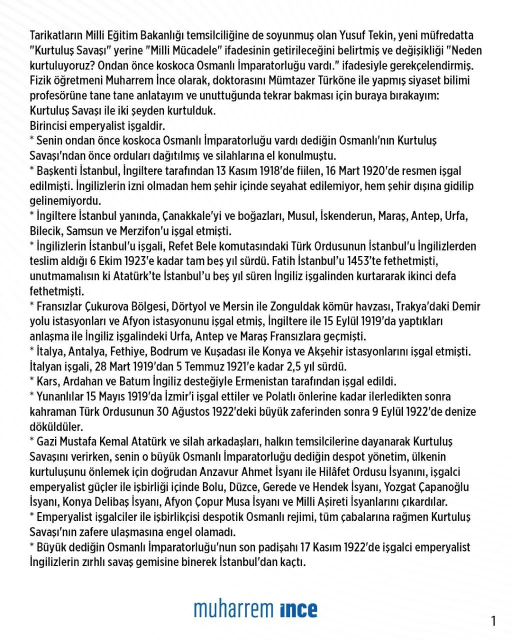 Yusuf Tekin'e yönelik sert eleştiriler gündemde