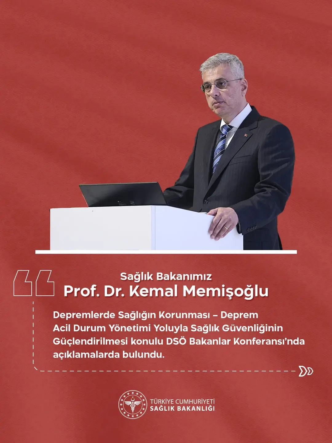 Sağlık Bakanı Memişoğlu, DSÖ Konferansı'nda konuştu