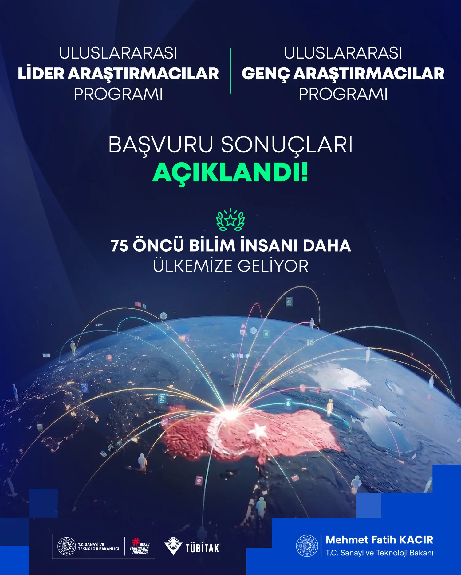 TÜBİTAK'tan Tersine Beyin Göçü Duyurusu
