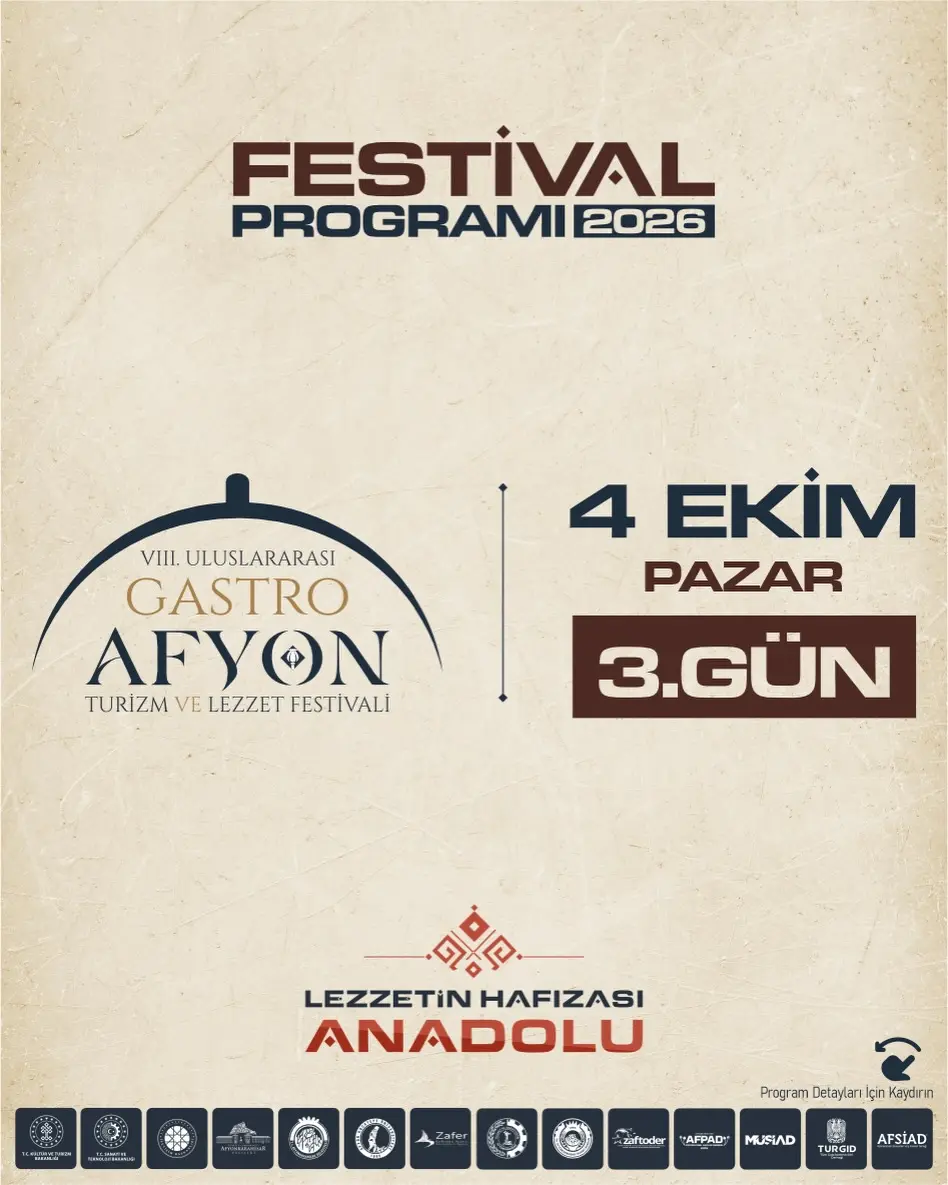 8. Uluslararası Gastro Afyon Festivali Başlıyor