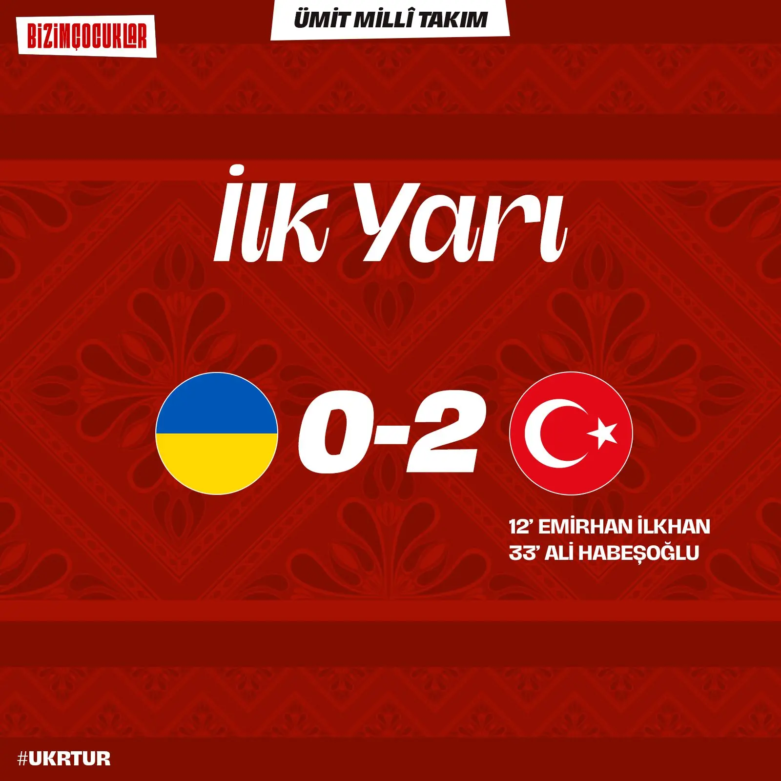 Macaristan'da futbol maçının ilk yarısı sona erdi