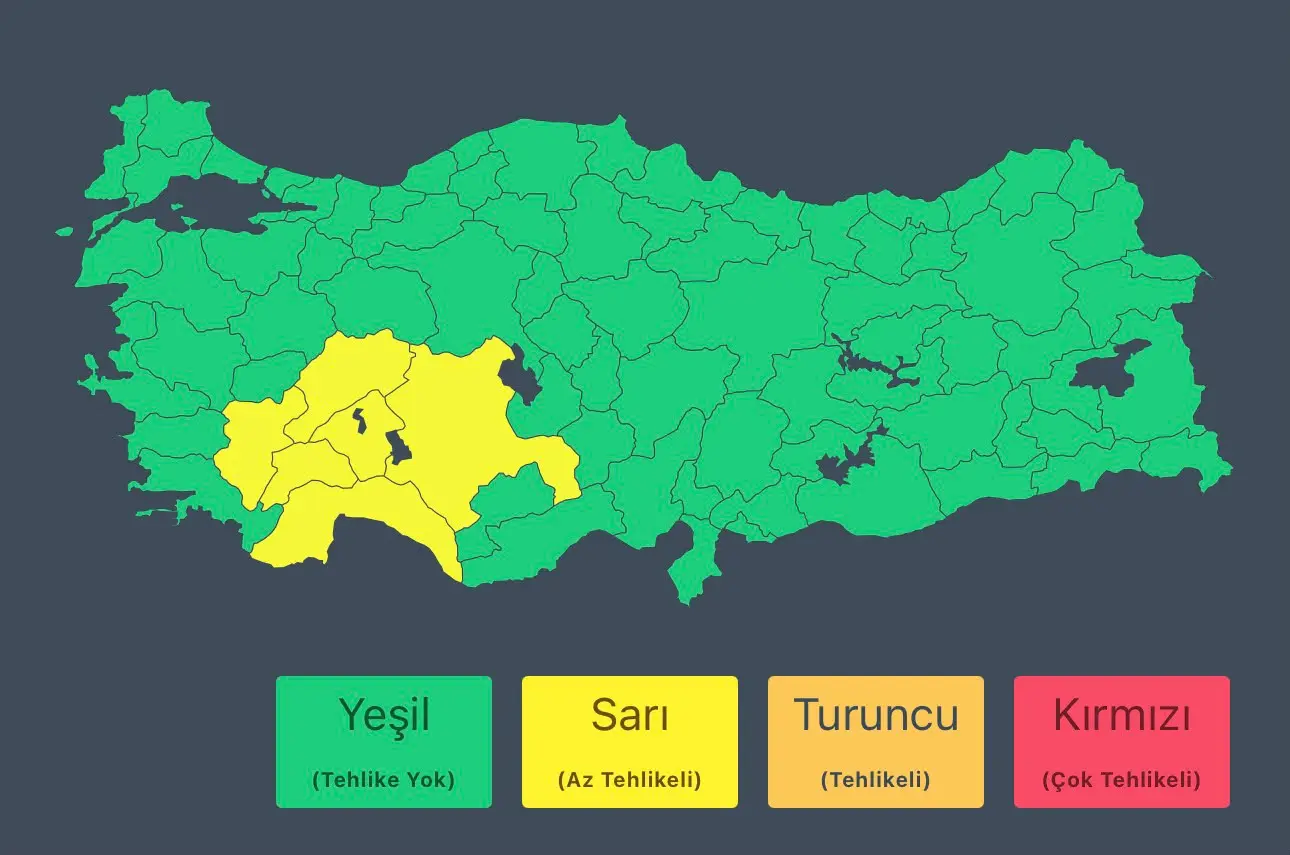 Isparta ve çevresinde sağanak yağış bekleniyor