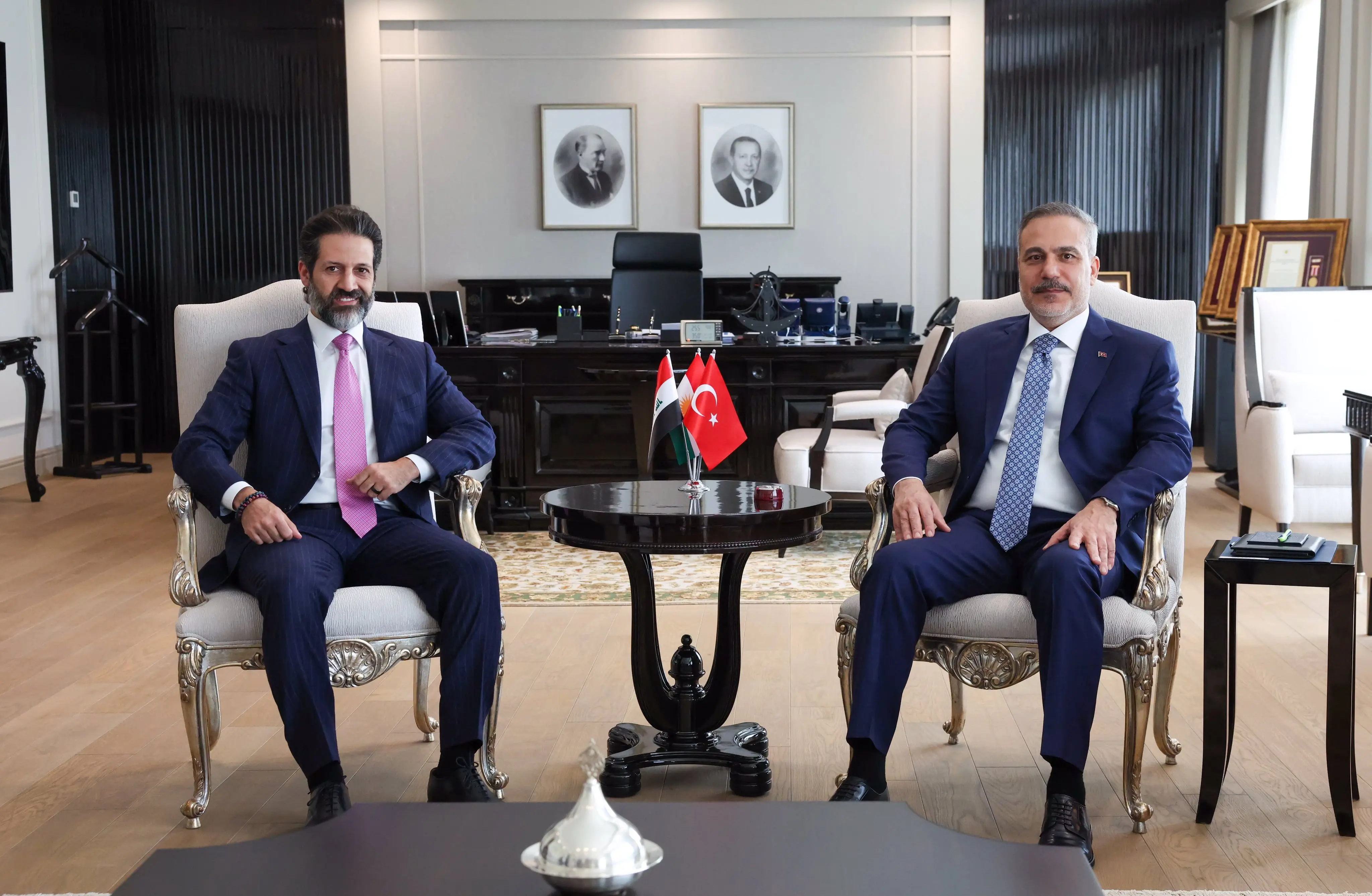 Hakan Fidan, Kubat Talabani'yi Ankara'da ağırladı