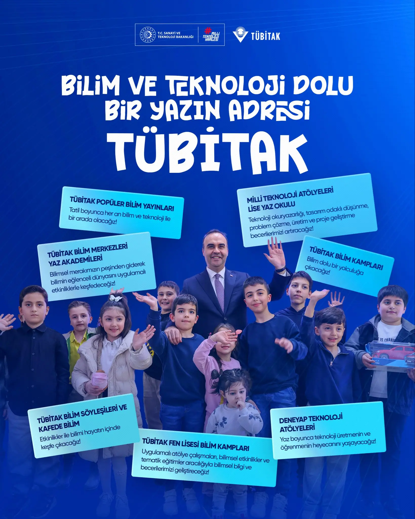 TÜBİTAK, Yaz Tatilinde Etkinlikler Düzenliyor