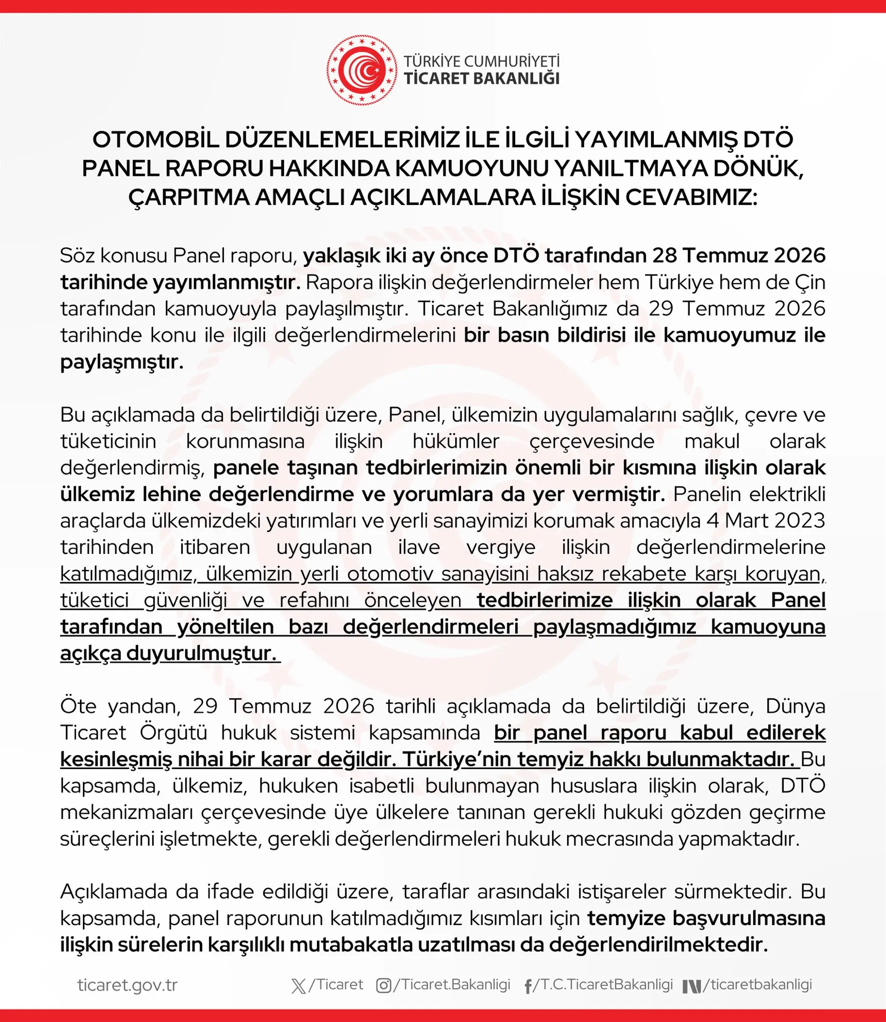 Otomotiv Düzenlemeleri Üzerine Açıklama Yapıldı