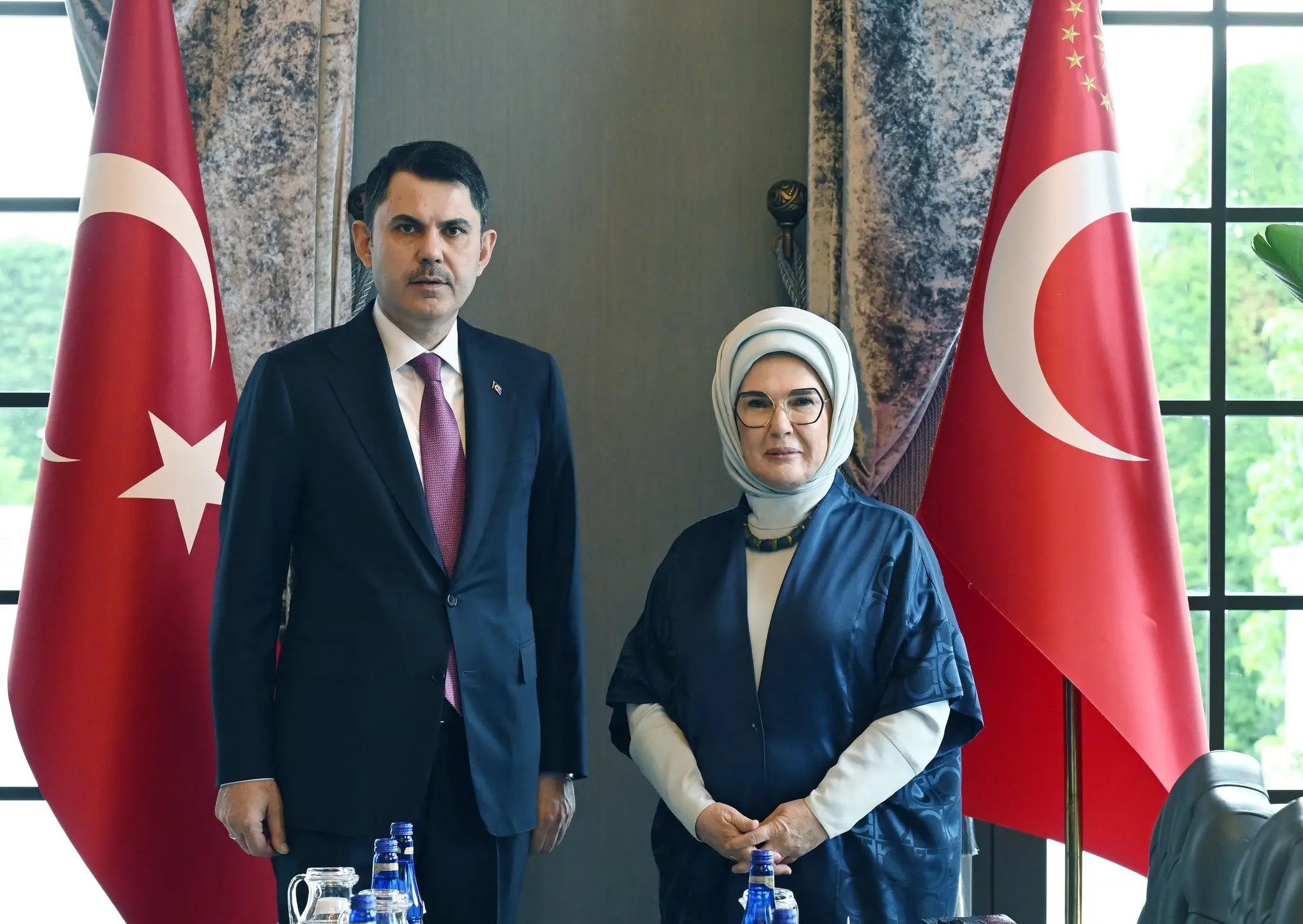 Emine Erdoğan ile çevre politikaları üzerine görüşme