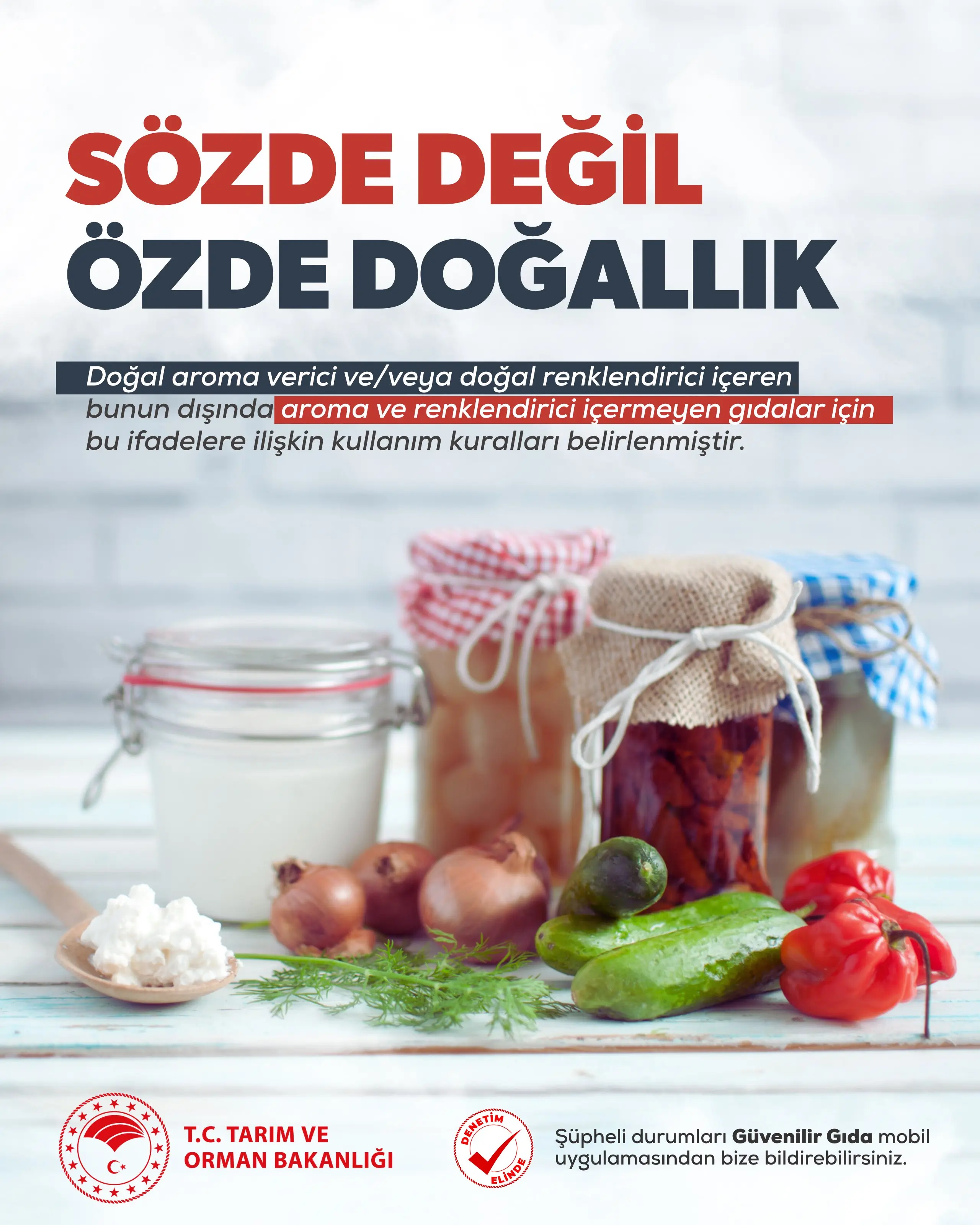 Gıda etiketlerinde 'doğal' ifadesi düzenleniyor
