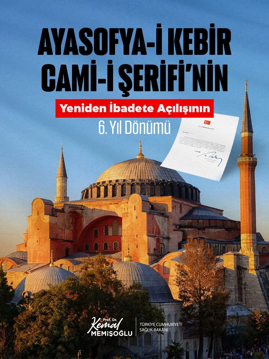 Ayasofya, 6 yıl önce ezanına kavuştu