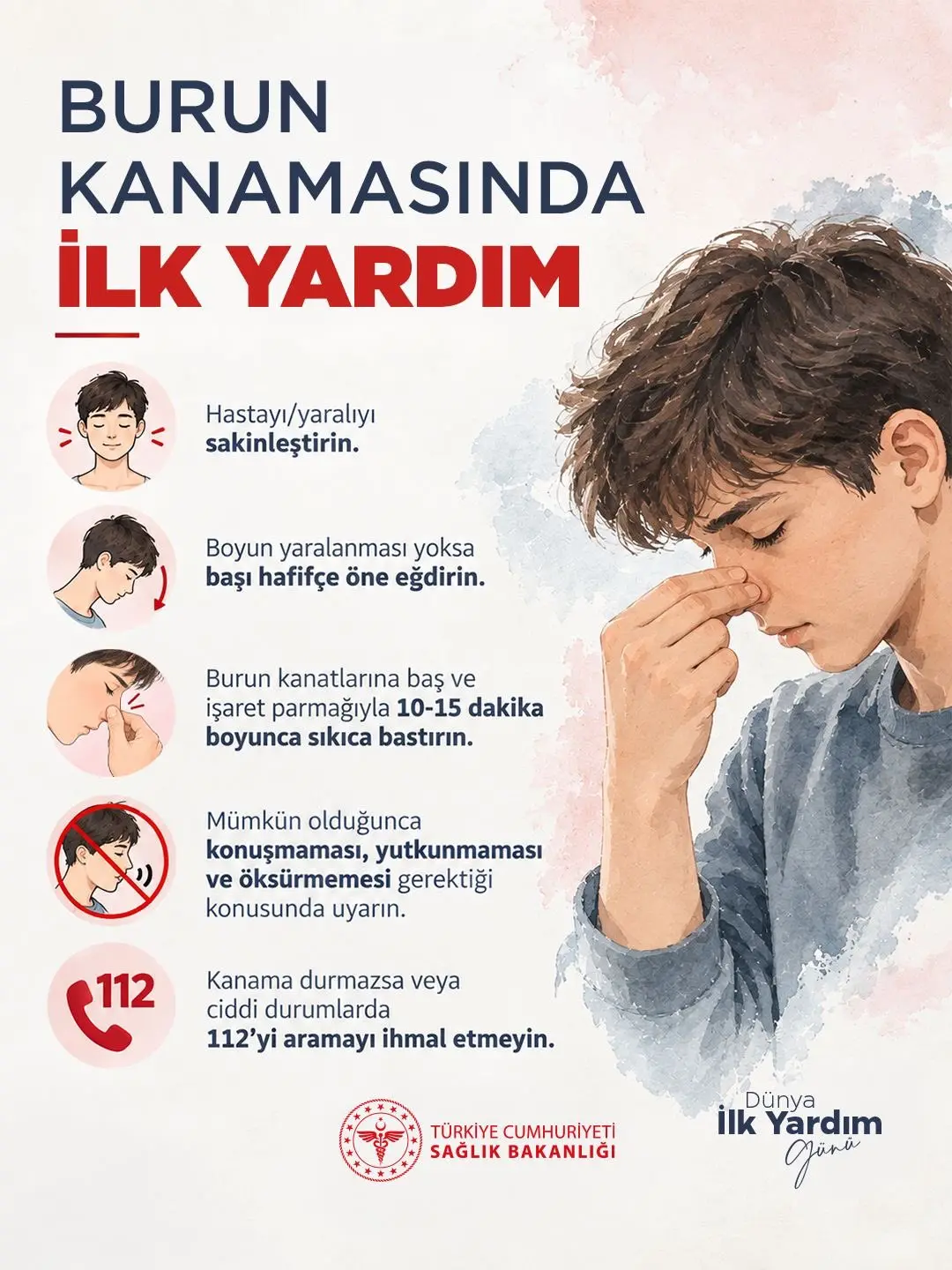 Burun kanamasında ilk yardım bilgileri paylaşıldı