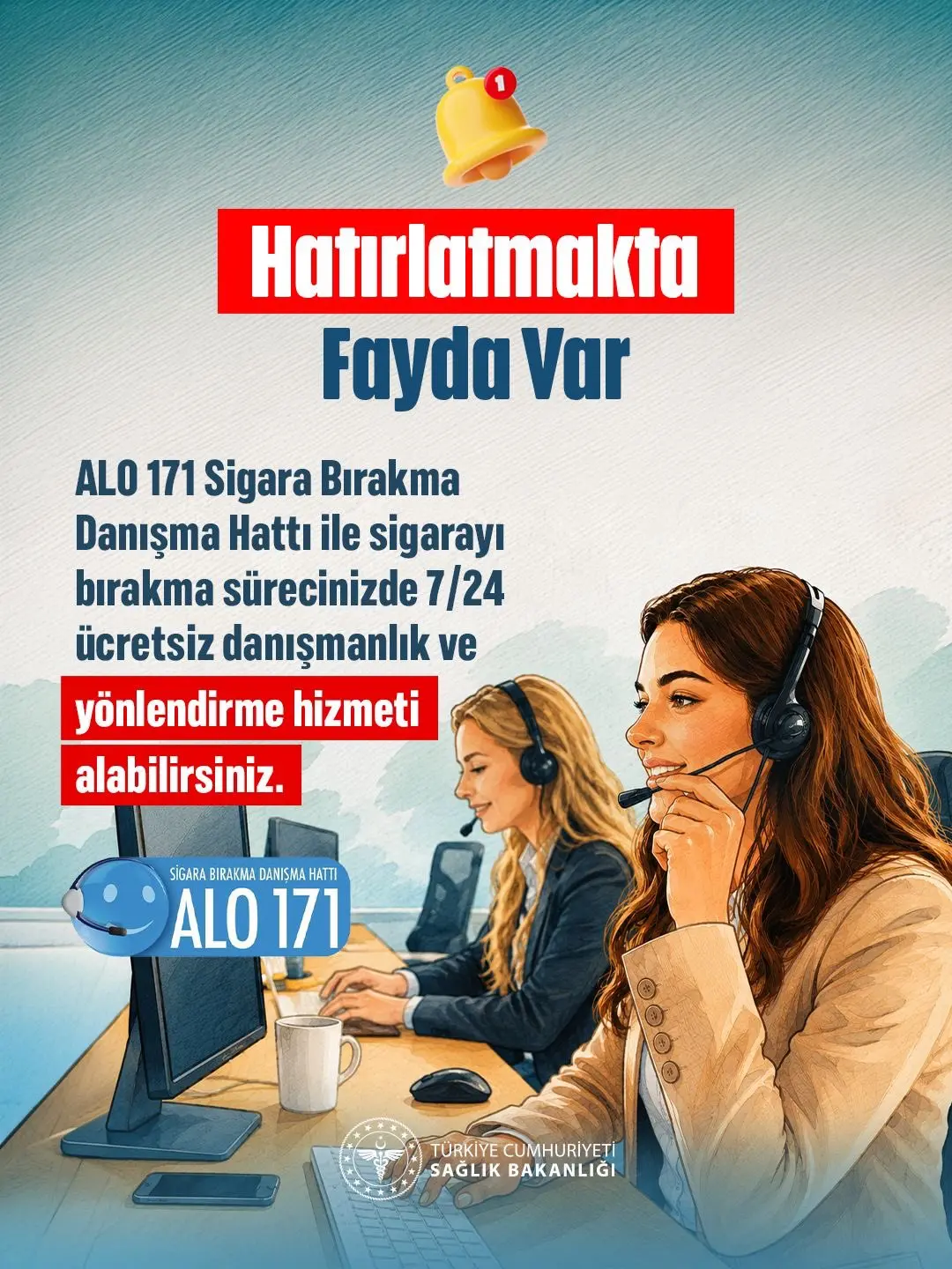 Sigarayı bırakmak isteyenler için ücretsiz danışmanlık