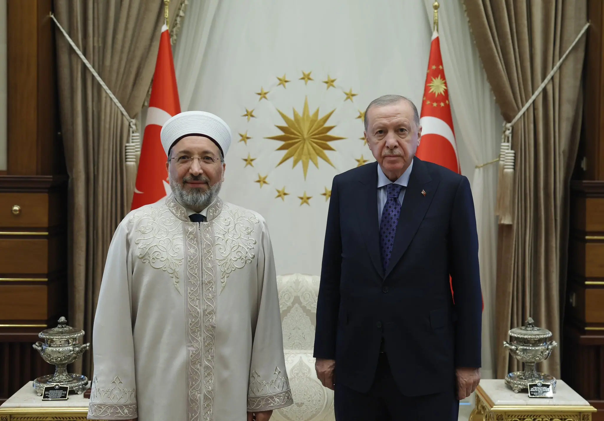Cumhurbaşkanı Erdoğan, Diyanet İşleri Başkanı'nı kabul etti