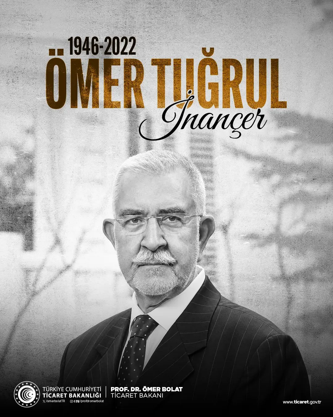 Ömer Tuğrul İnançer'in vefatının dördüncü yılı