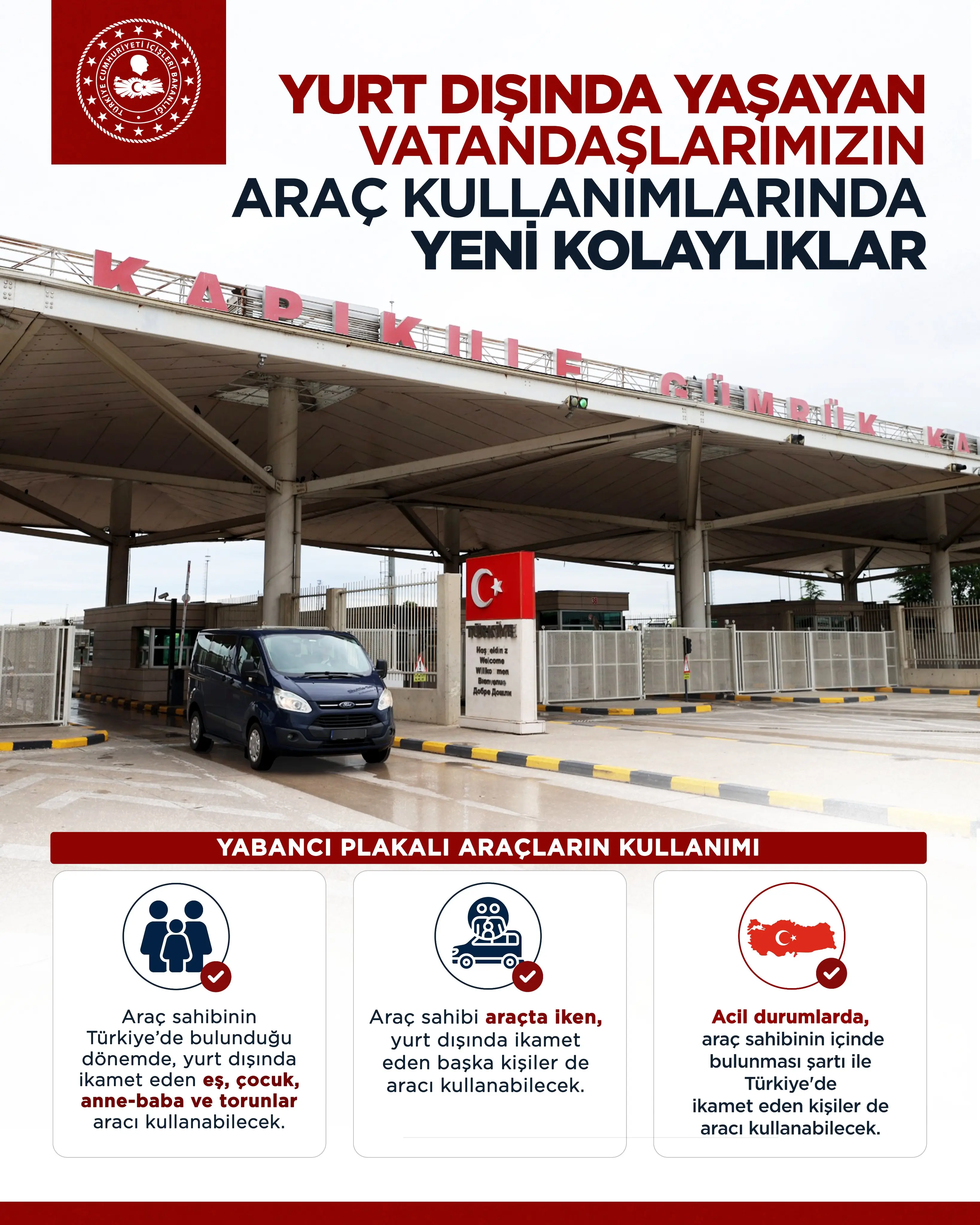 Yurtdışında yaşayan vatandaşlara önemli kolaylıklar sağlandı