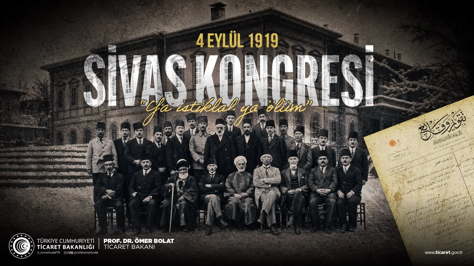 Sivas Kongresi'nin 107. Yılı Anıldı