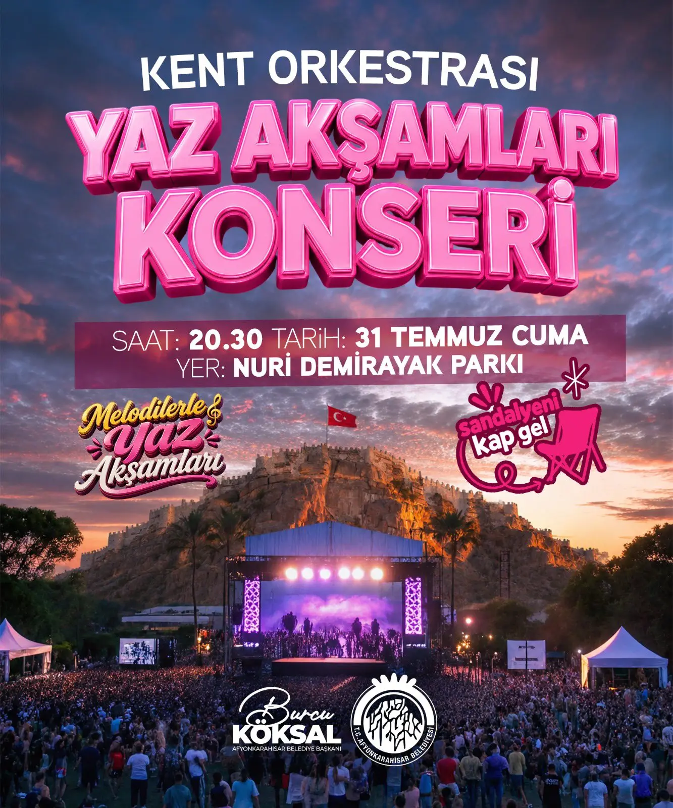 Yaz Akşamı Konseri Nuri Demirayak Park'ta