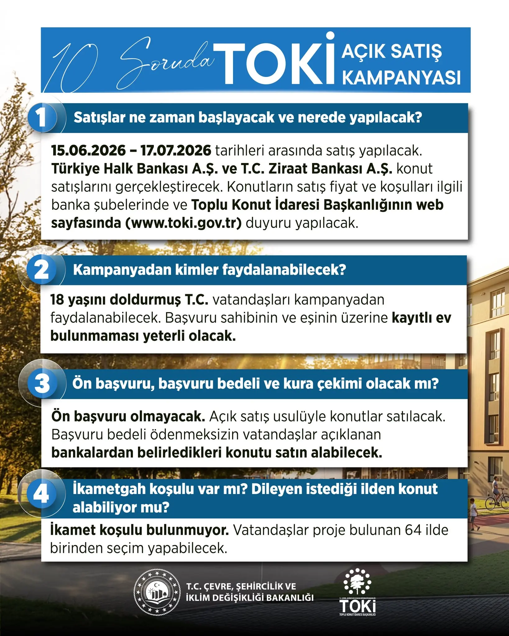 TOKİ yeni kampanyasıyla 20 bin aileye ev verecek