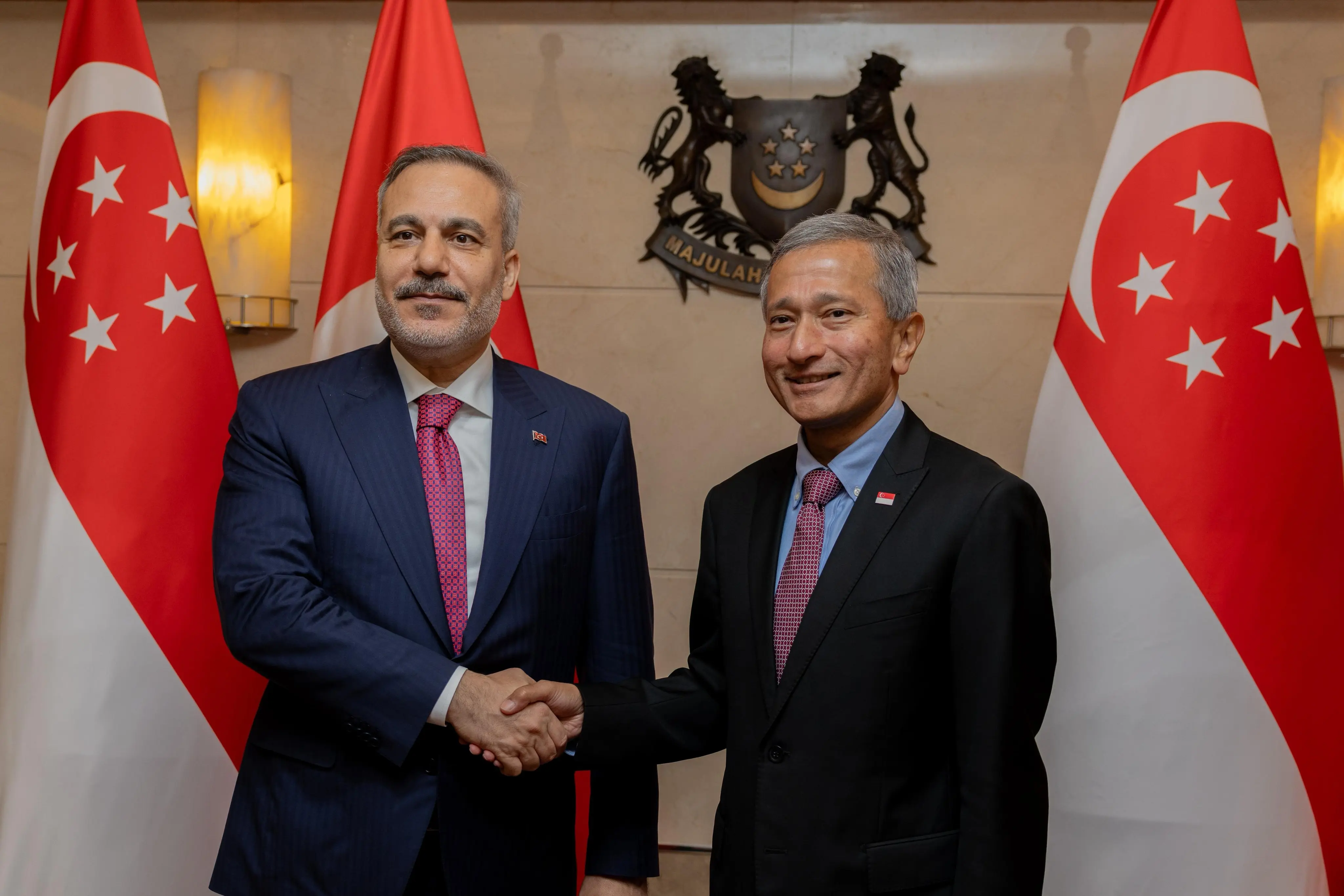 Hakan Fidan, Singapur Dışişleri Bakanı ile görüştü
