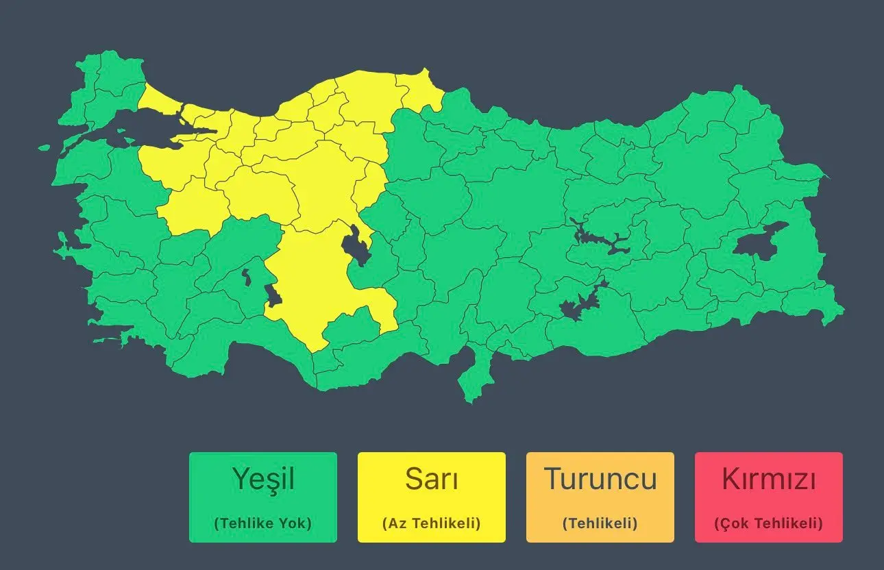 28 Eylül 2026'da yoğun yağış ve fırtına bekleniyor