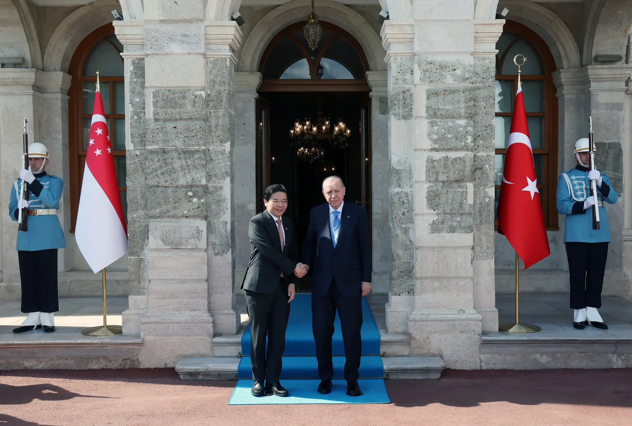Cumhurbaşkanı Erdoğan, Singapur Başbakanı'nı kabul etti
