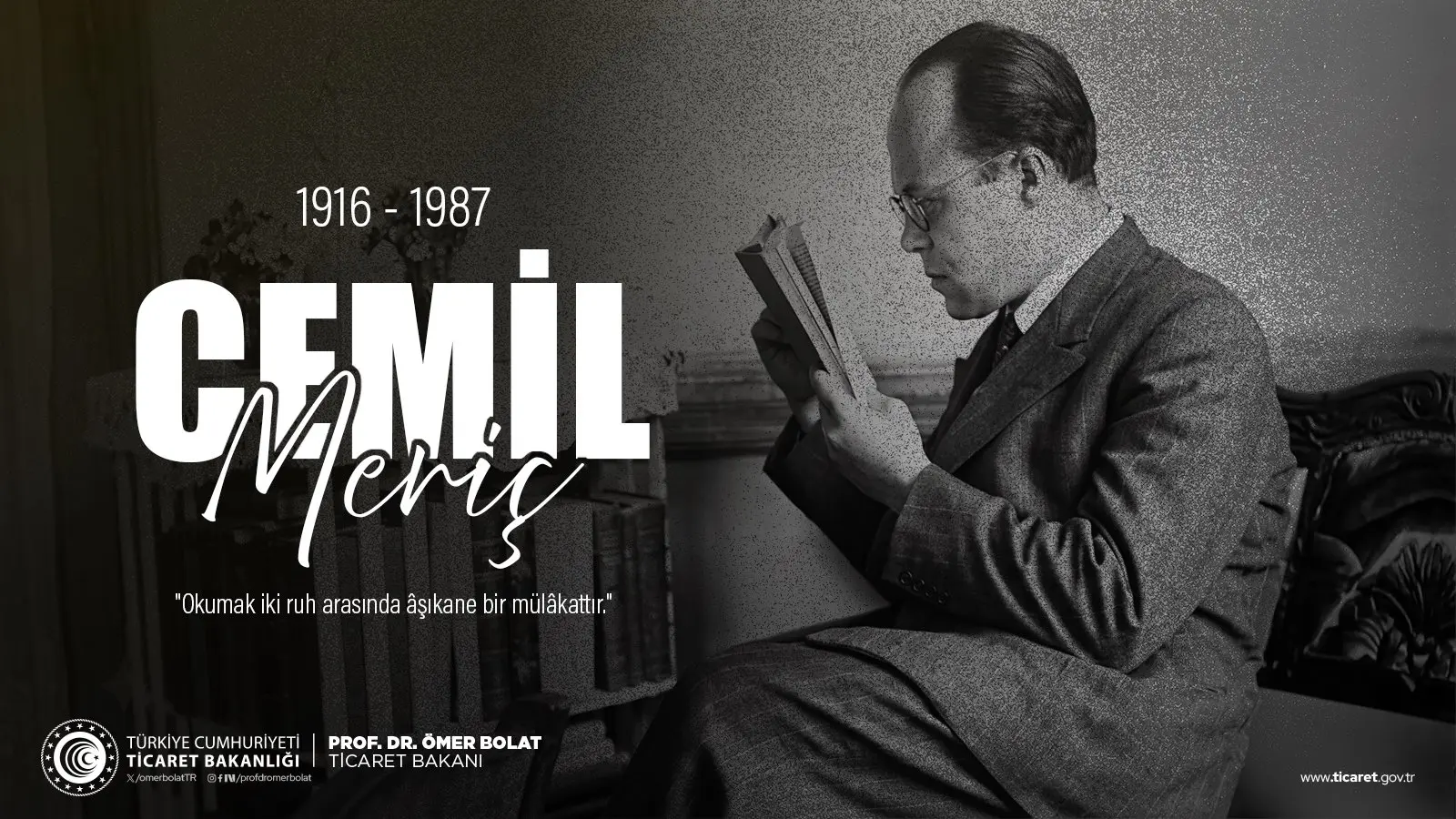 Cemil Meriç, vefatının yıldönümünde anıldı