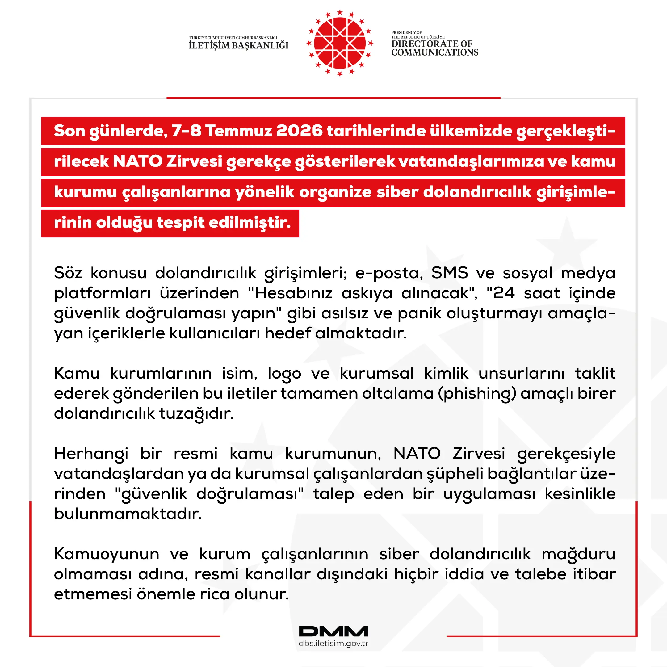 NATO Zirvesi dolandırıcılığına dikkat çekildi