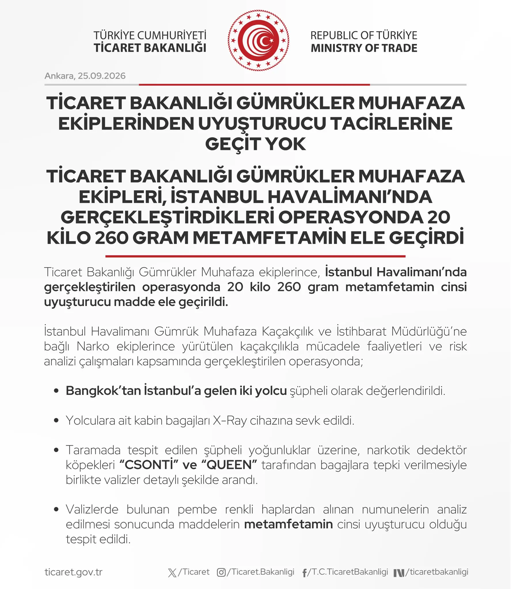 İstanbul Havalimanı'nda büyük uyuşturucu operasyonu
