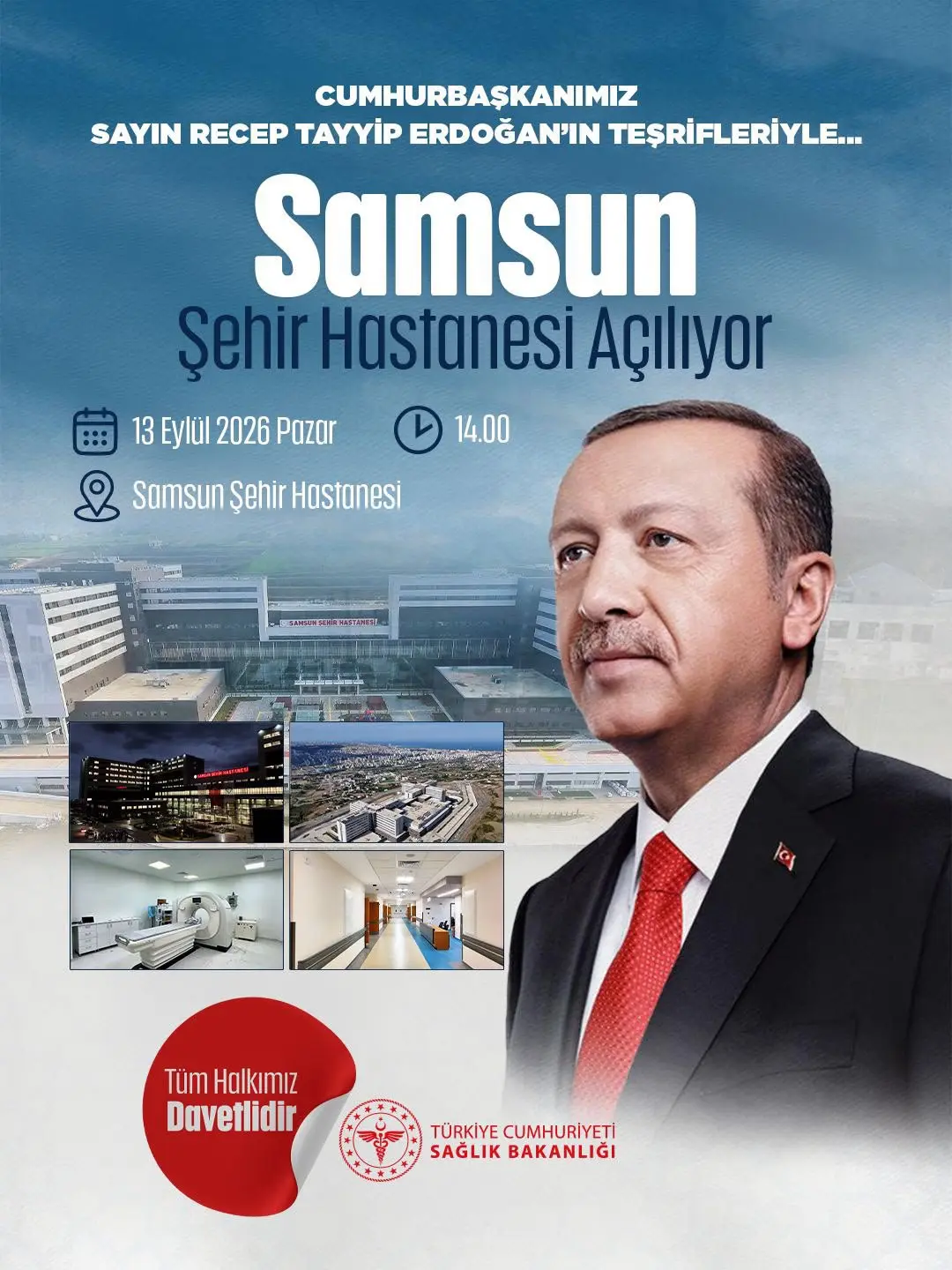 Cumhurbaşkanı Erdoğan, Samsun Şehir Hastanesi'ni açıyor