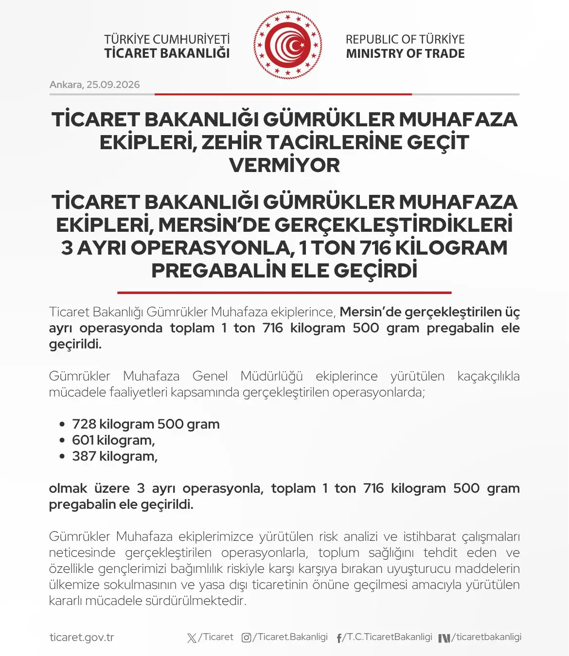 Gümrük ekipleri Mersin'de 1 ton uyuşturucu ele geçirdi