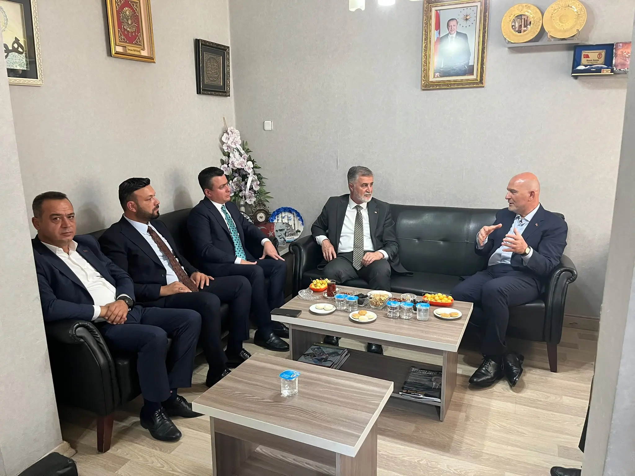 Ercan Soydaş'a babasının vefatı dolayısıyla taziye ziyareti