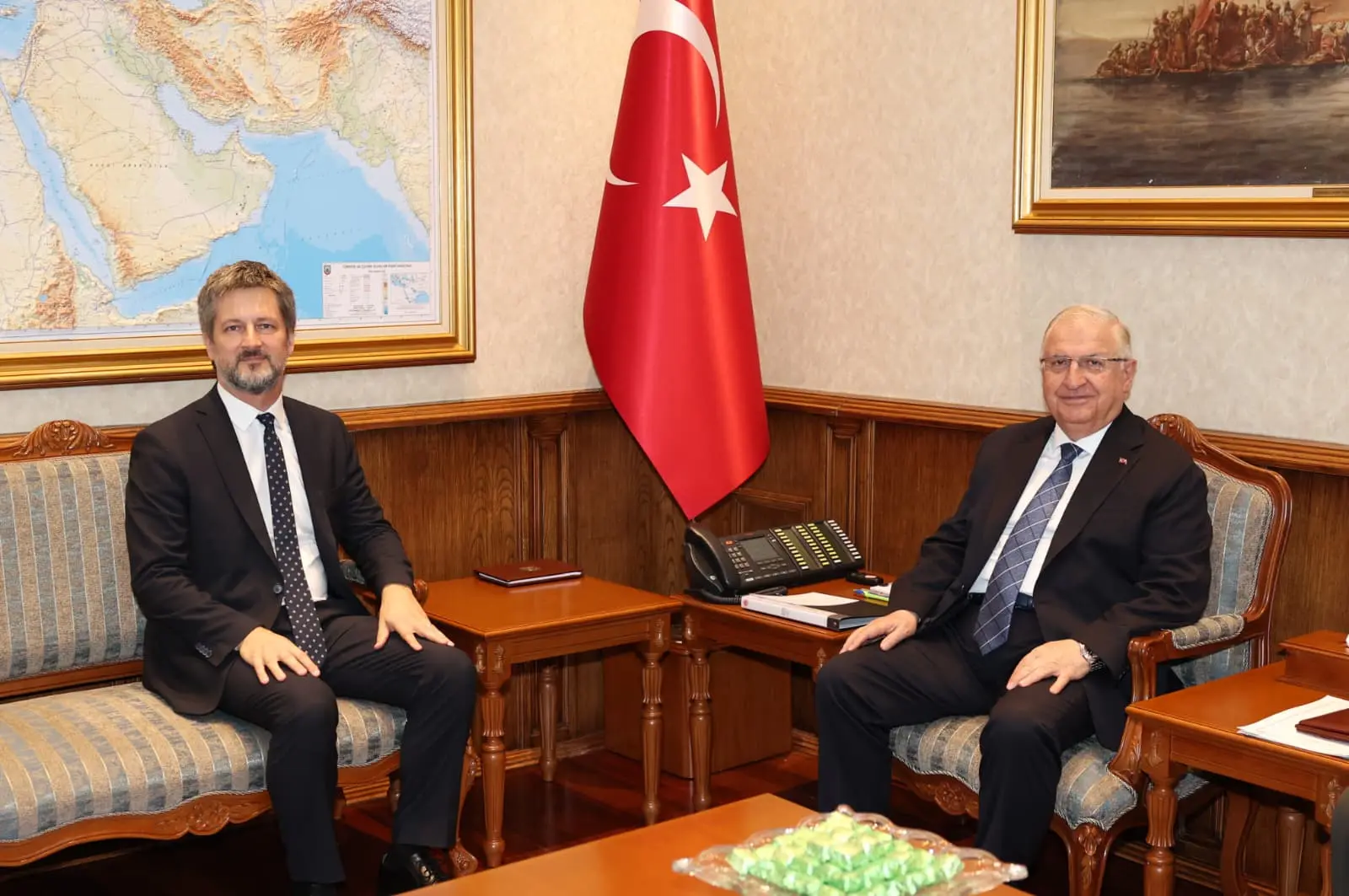 Yaşar Güler, Macar Büyükelçi Matis'i kabul etti