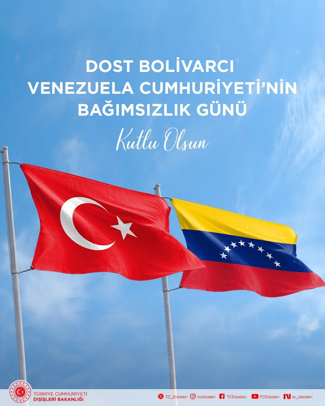 Venezuela Cumhuriyeti'nin Bağımsızlık Günü Kutlandı