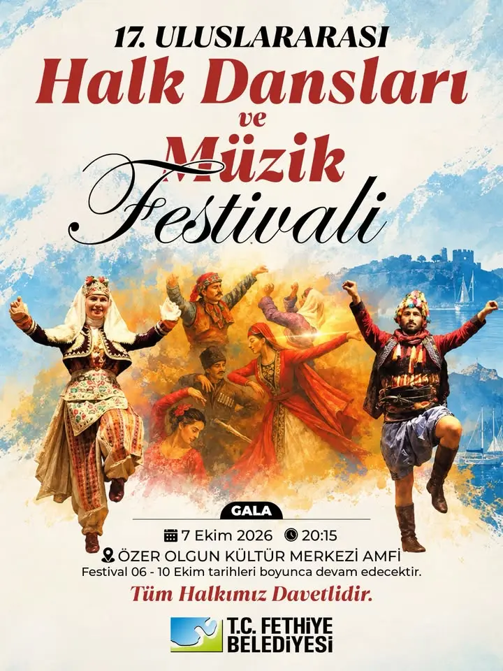 17. Halk Dansları ve Müzik Festivali davetiyesi