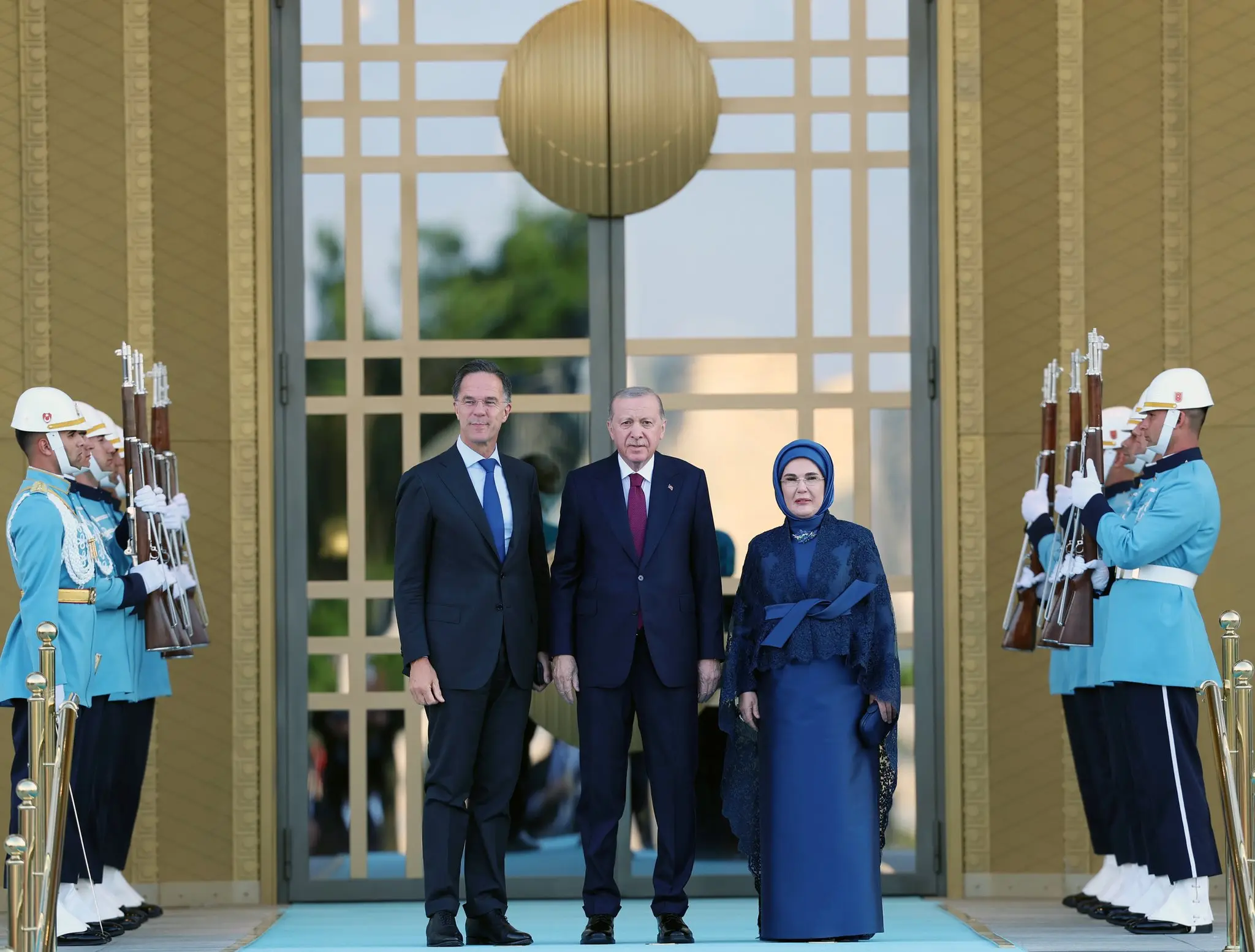 Cumhurbaşkanı Erdoğan, NATO Zirvesi Liderlerine Resepsiyon Verdi
