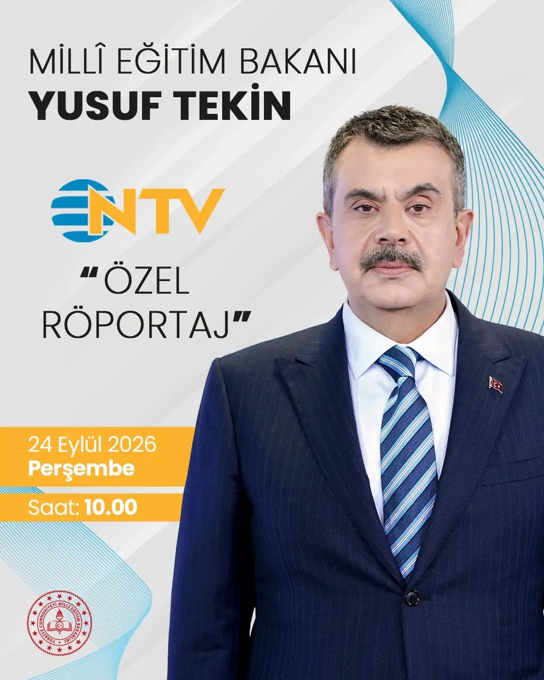 Milli Eğitim Bakanı NTV'de Eğitim Gündemini Değerlendirecek