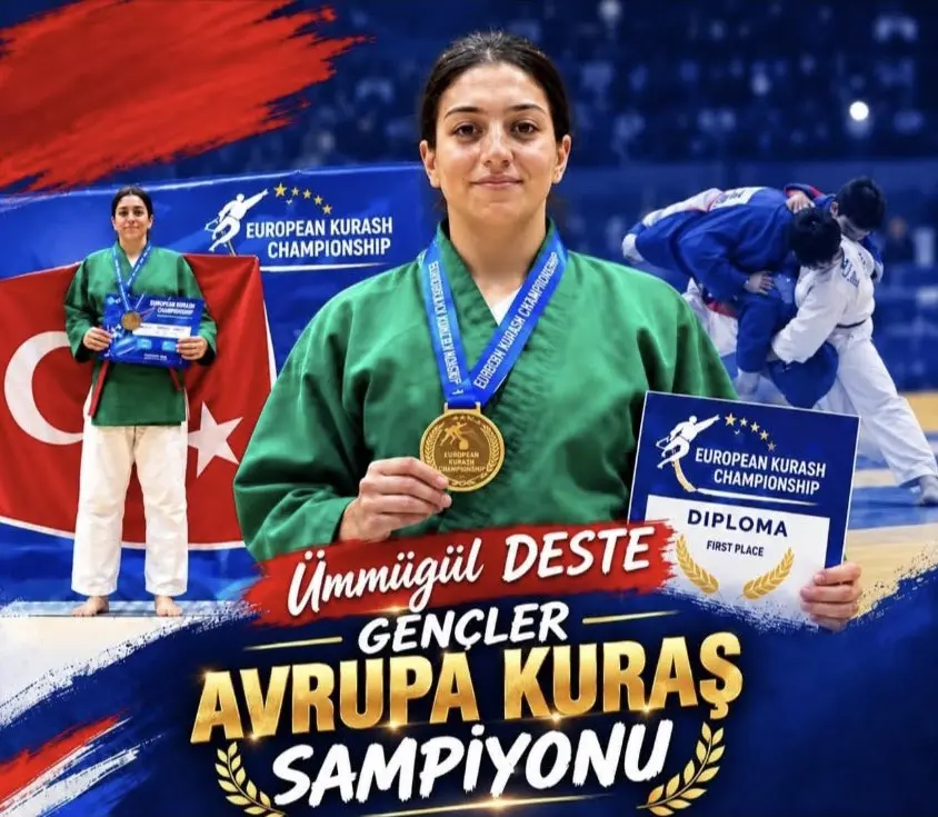 Ümmügül Deste Avrupa Kurash Şampiyonu Oldu