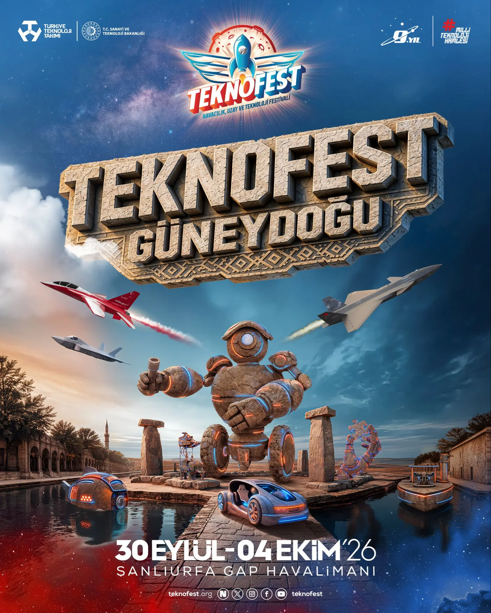 Teknofest Güneydoğu 30 Eylül'de Şanlıurfa'da Başlıyor