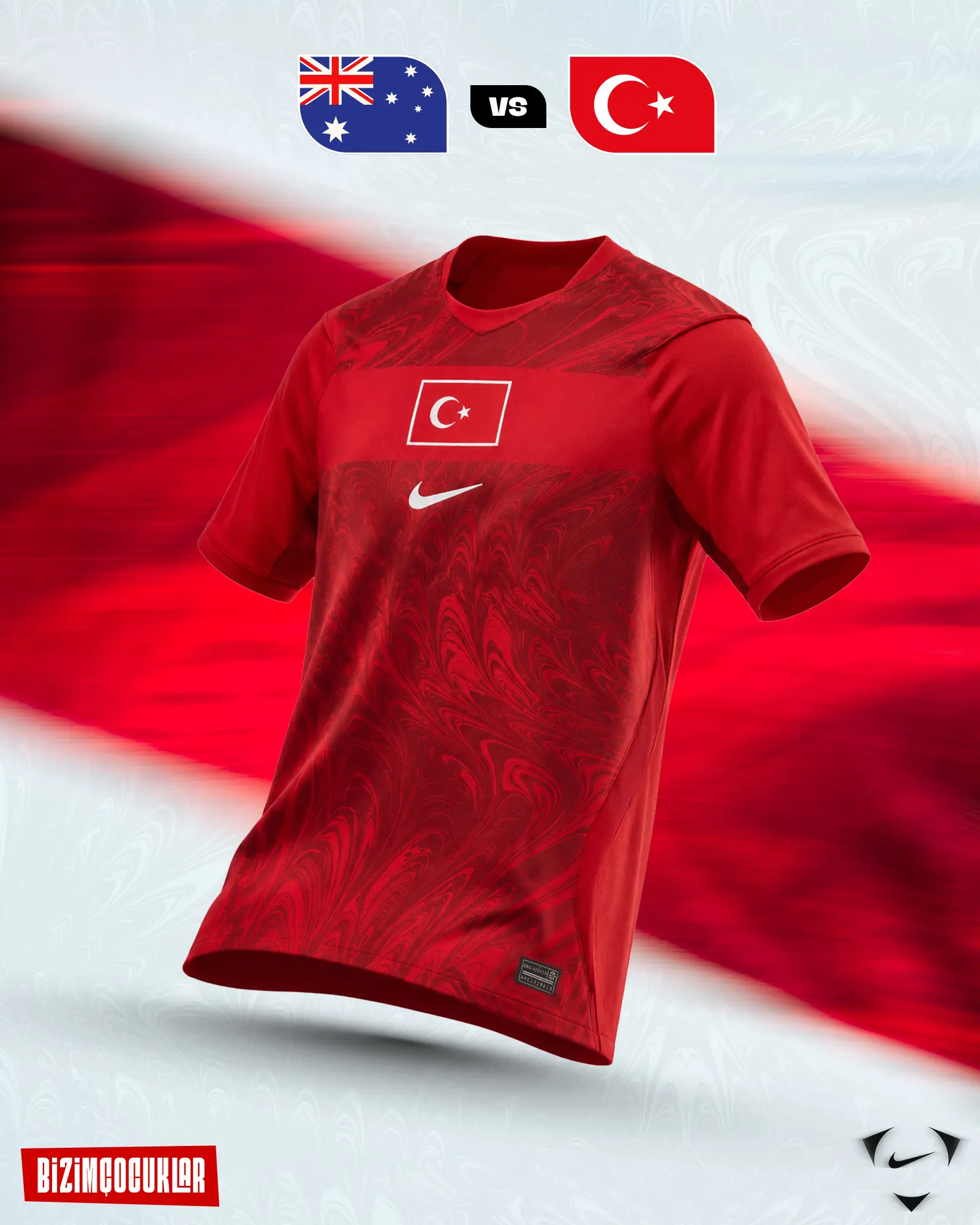 Türkiye, Avustralya ile Kırmızı Formayla Sahada
