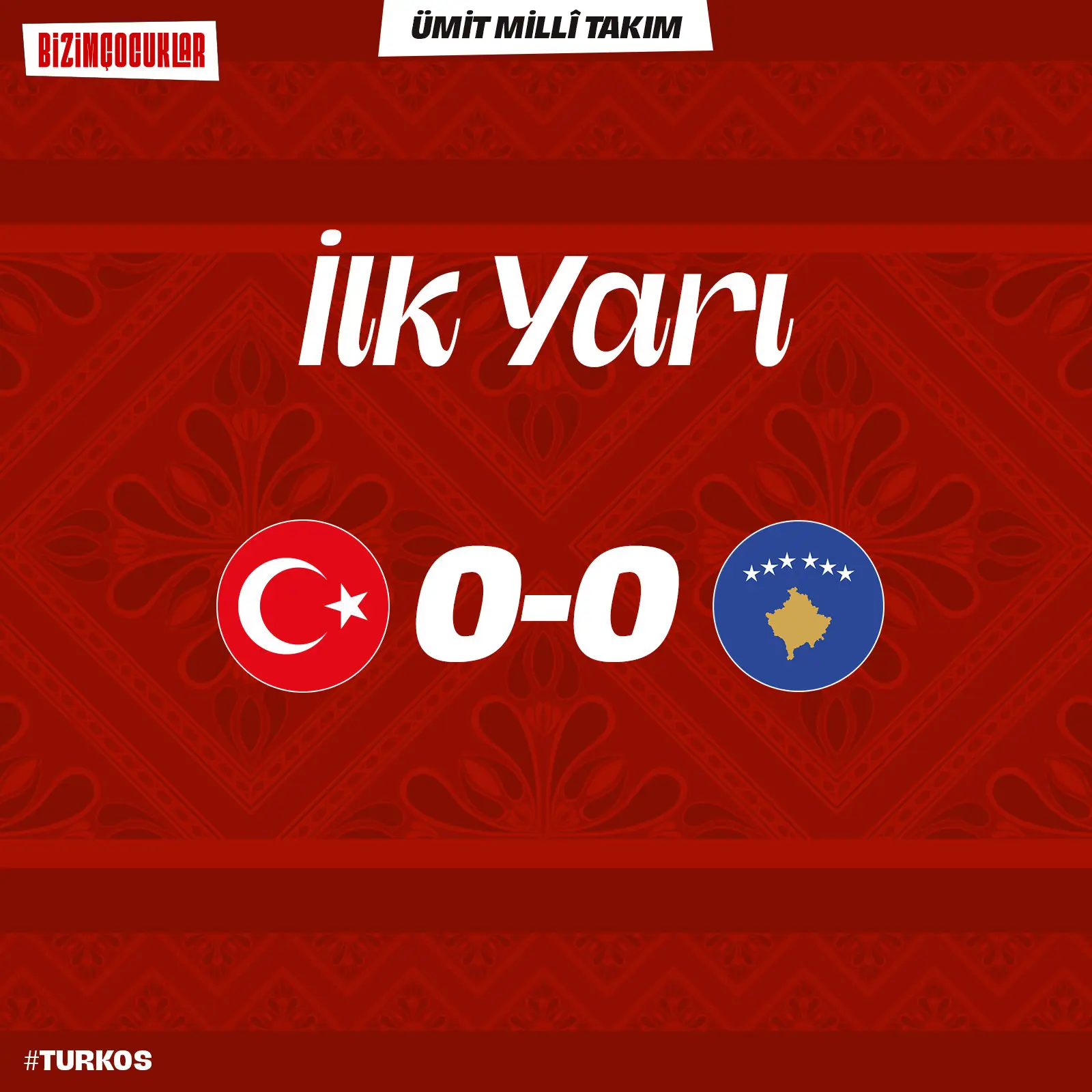İstanbul'daki maçın ilk yarısı sona erdi