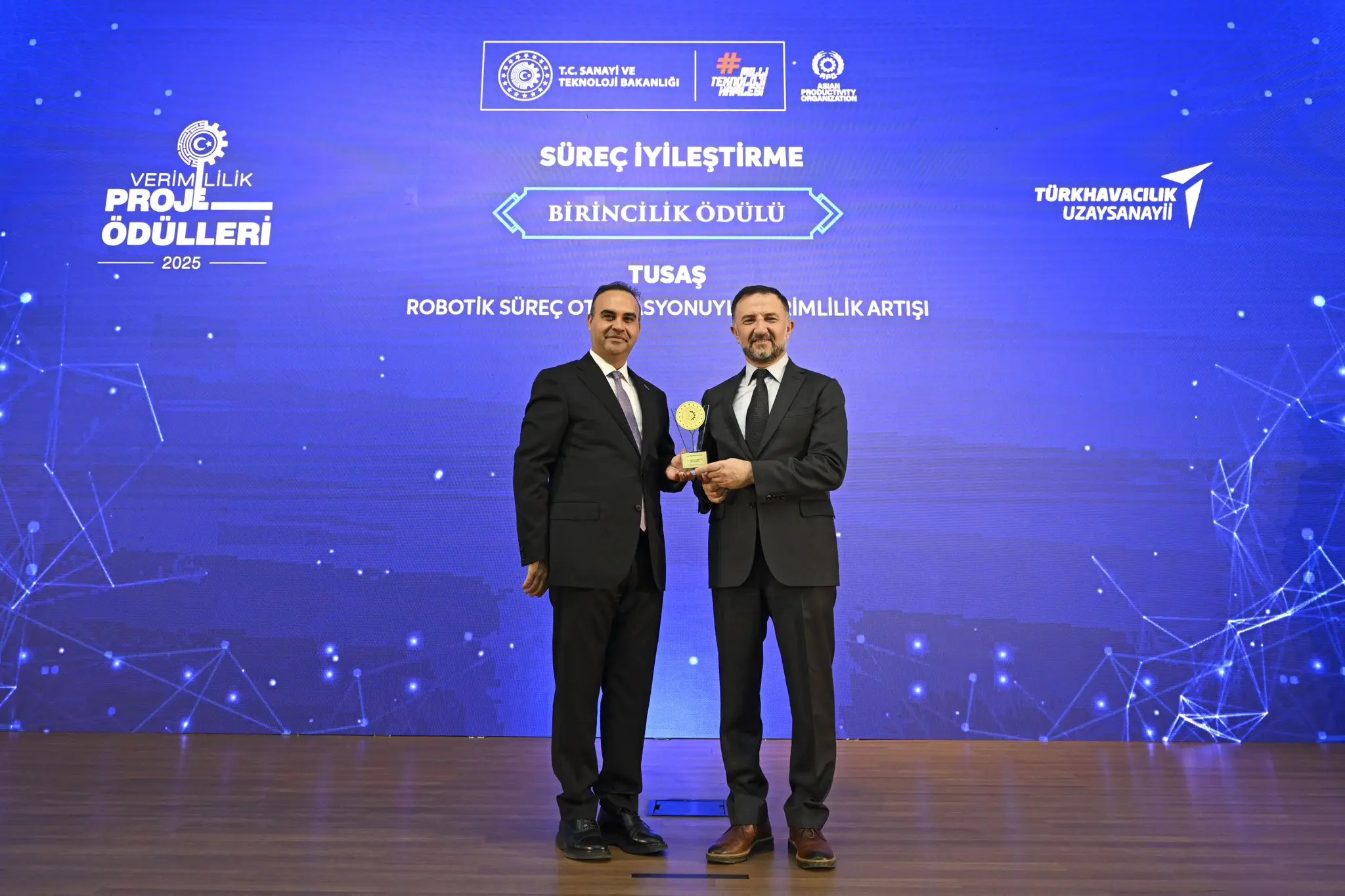 Şirket, Verimlilik Proje Ödülleri'nde birinci oldu