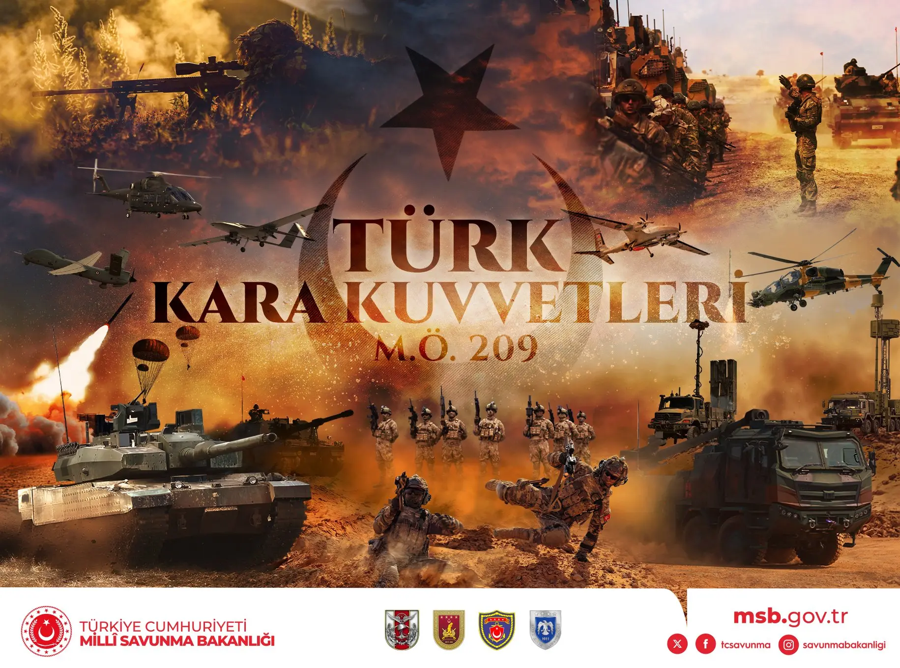 Türk Kara Kuvvetleri 2235. yılını kutladı