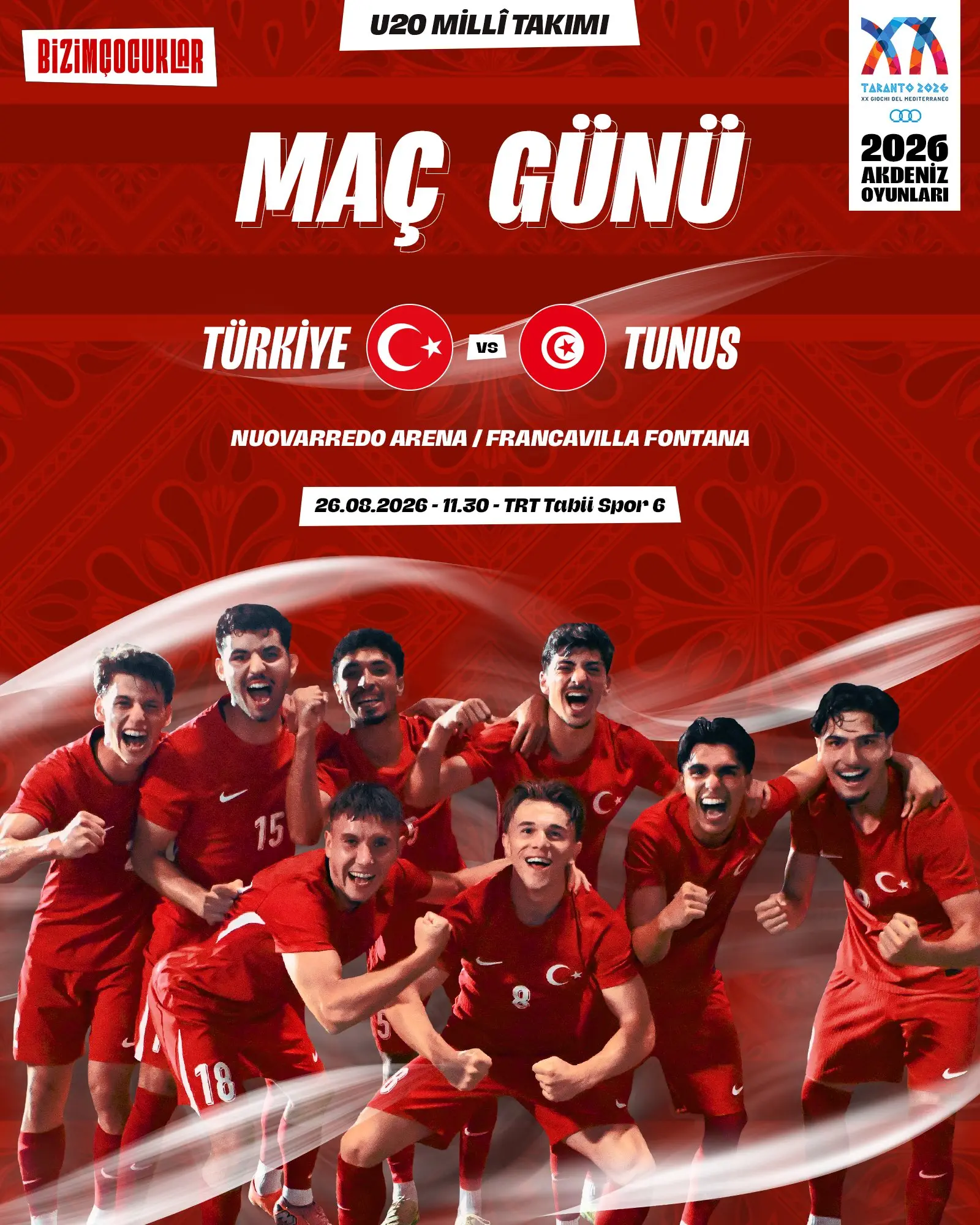 U20 Milli Takım Tunus ile karşılaşacak