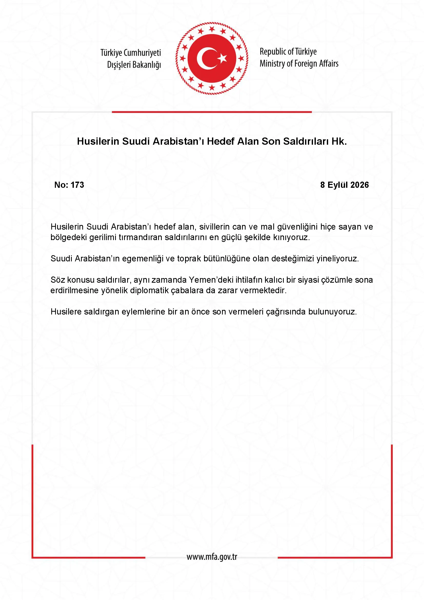 Husilerin Suudi Arabistan'a Yönelik Son Saldırıları